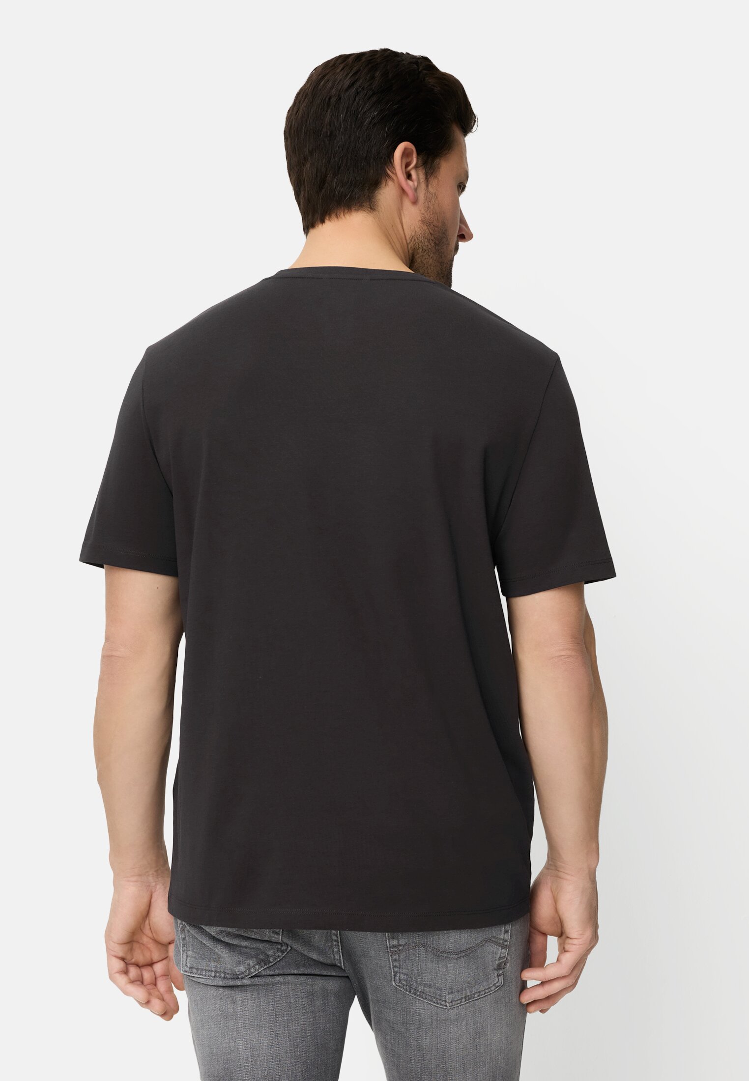 Herren fleXXXactive® T-Shirt mit Quick Dry Funktion Schwarz getragen hinten