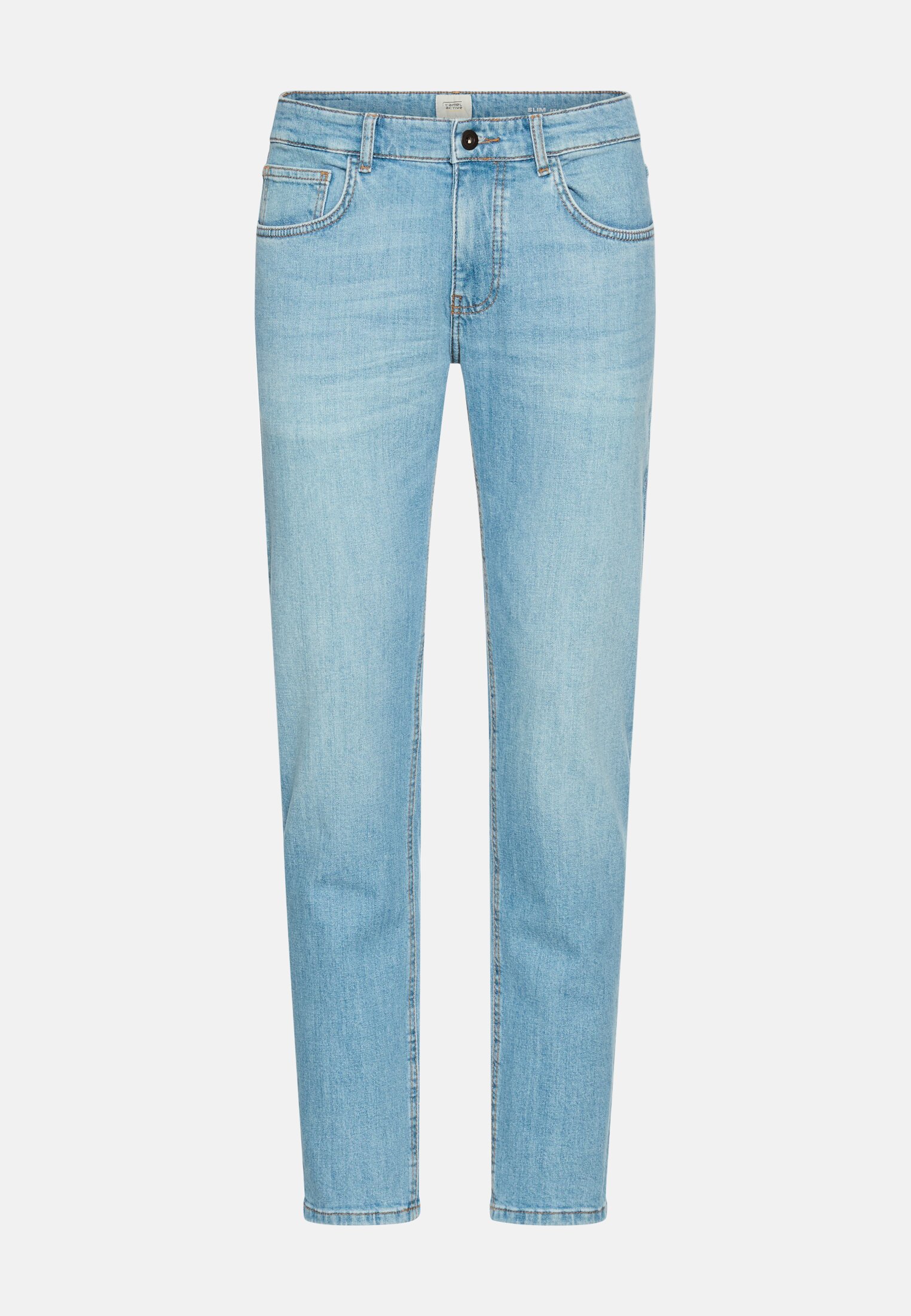 Men 5 Pocket Slim Fit Jeans Light Blue frontal front