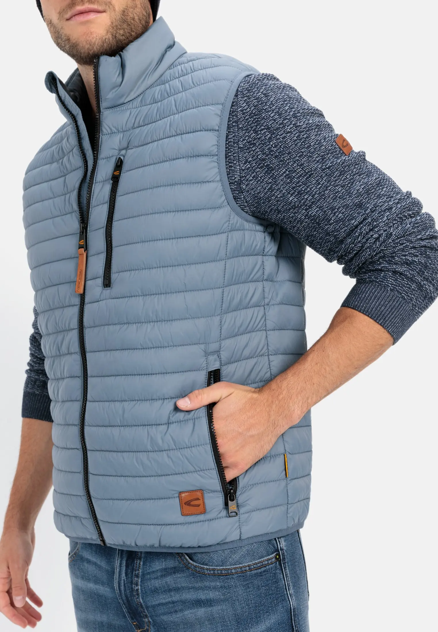 Quilted vest for Herren in Denim Blue | 52 | camel active 腕時計