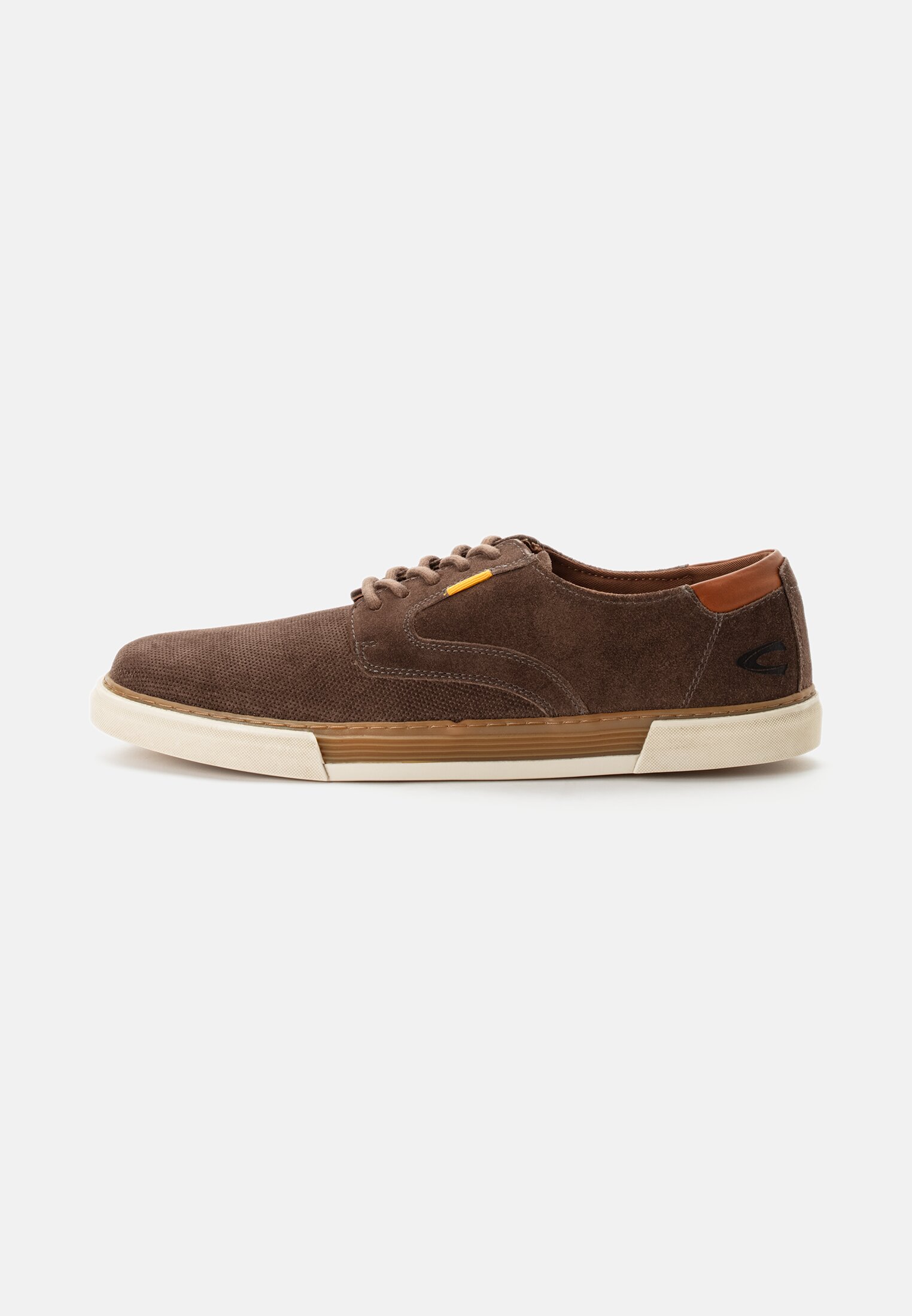 Herren Sneaker aus Leder Braun frontal vorn
