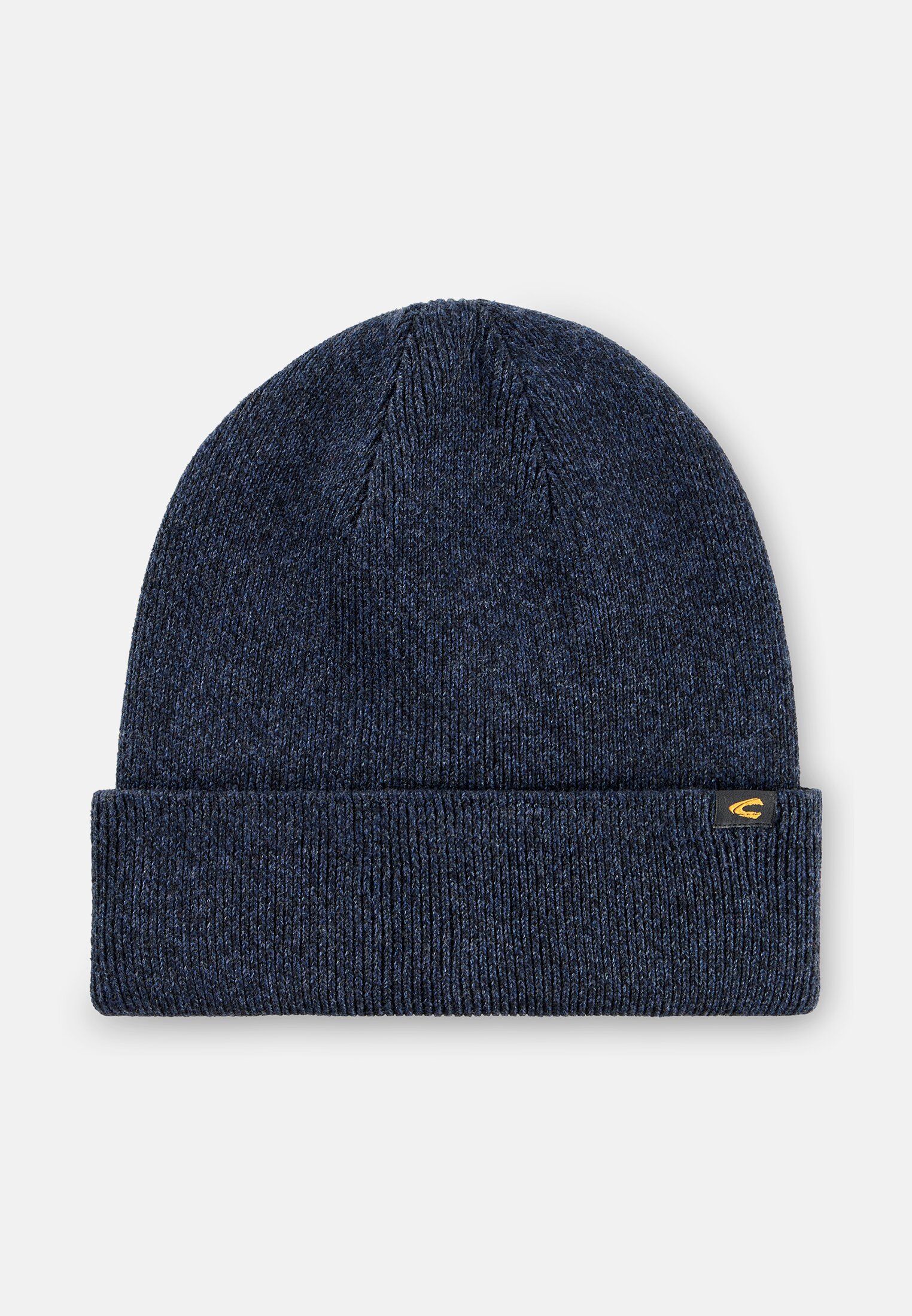 Men Beanie with Cuff Navy blue frontal front