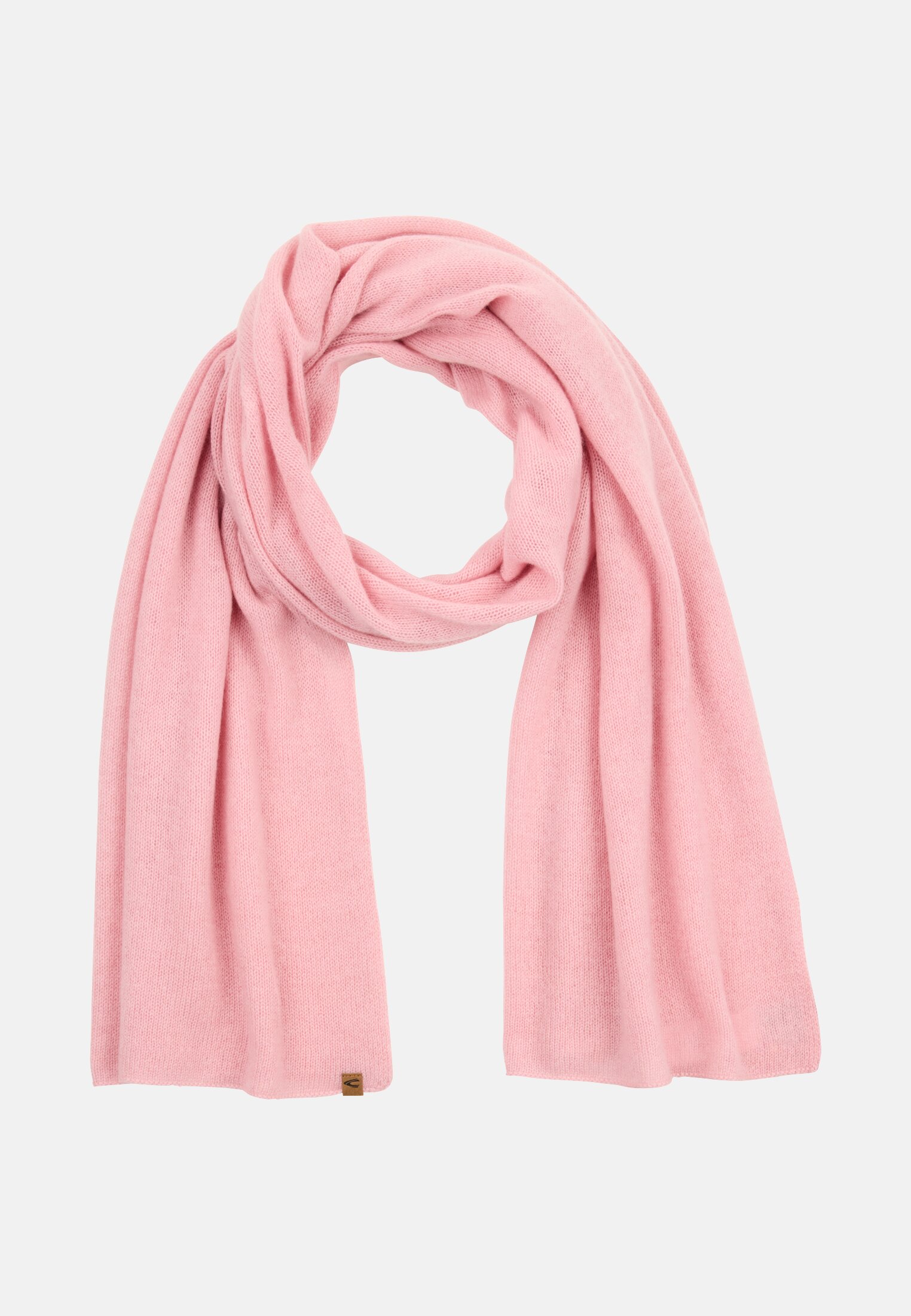 Damen Kaschmirschal aus weichem Polyester mit Strickoptik Pink frontal vorn