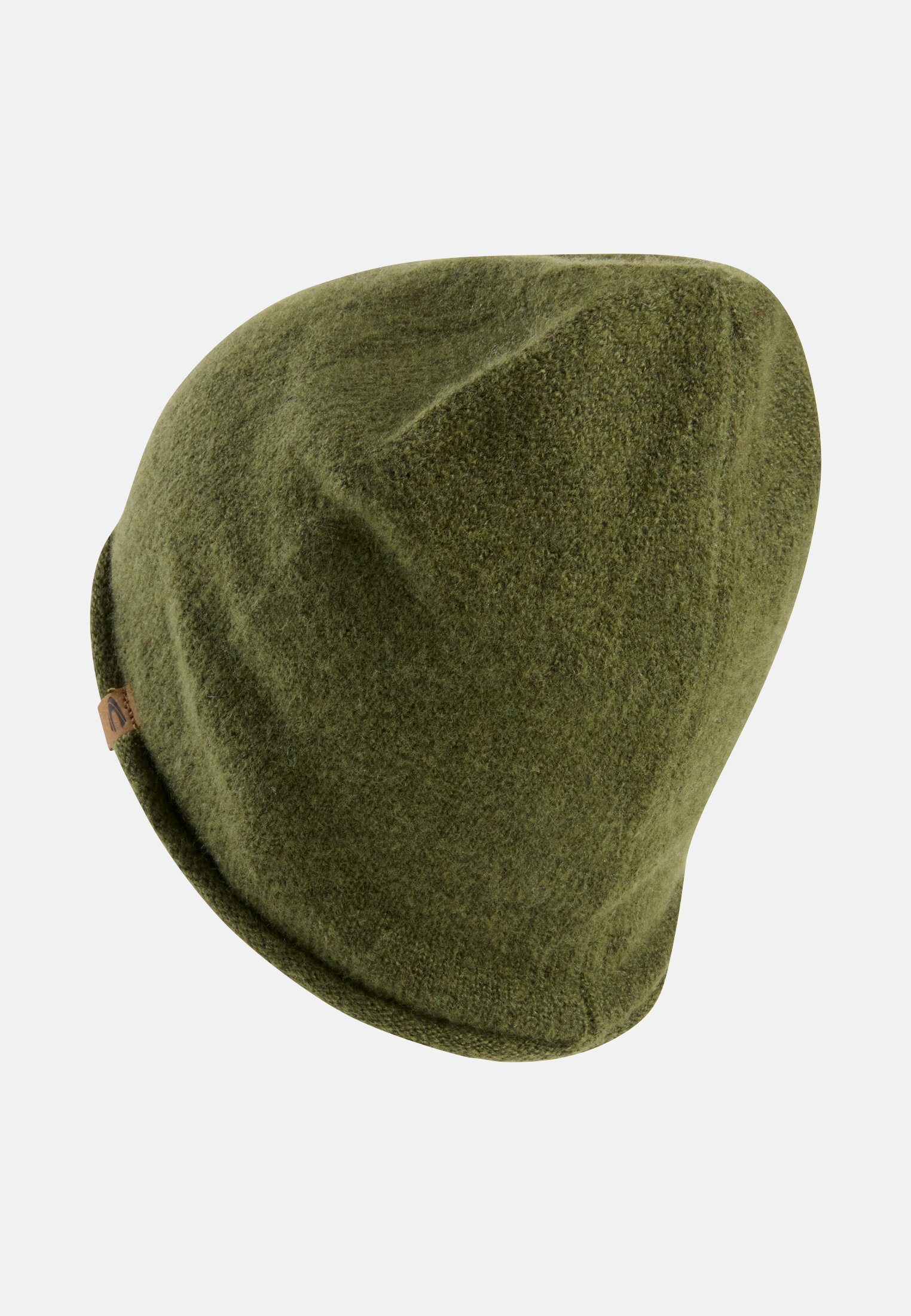 Women Beanie made from a wool blend Olive frontal back