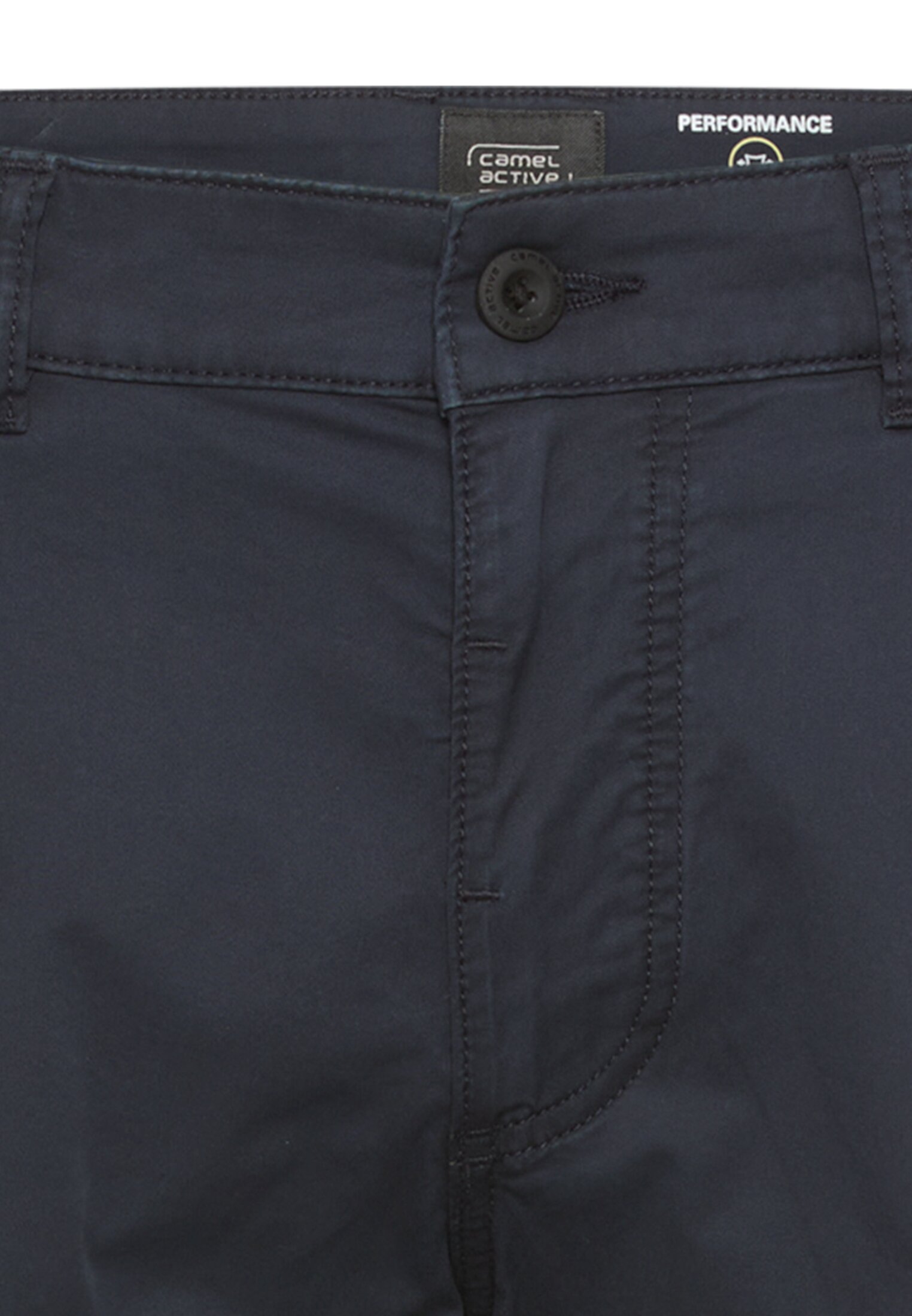 Herren Bermuda Shorts mit Reißverschluss Dunkelblau vorne nah