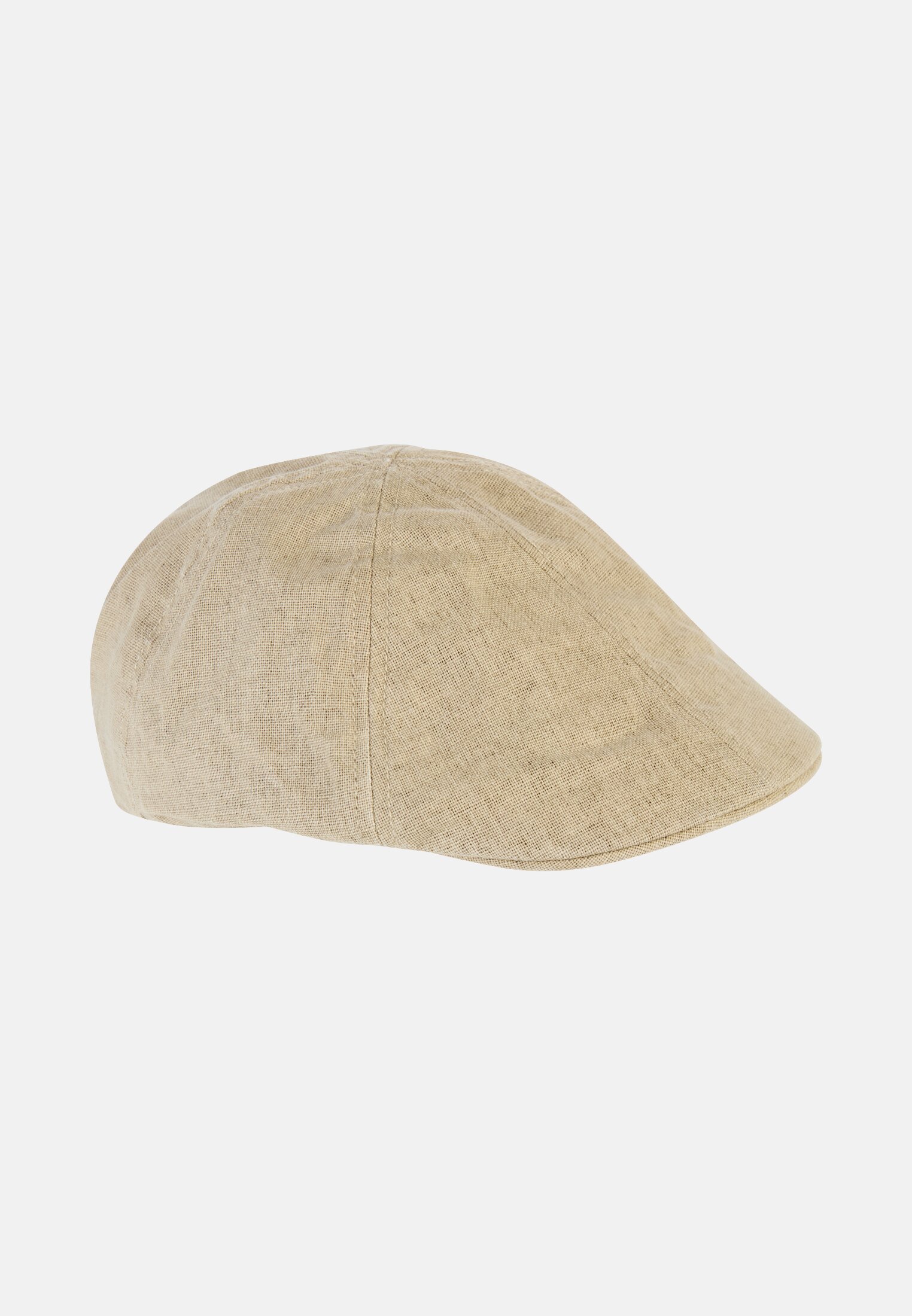 Men Flat cap with elastic band Beige frontal front