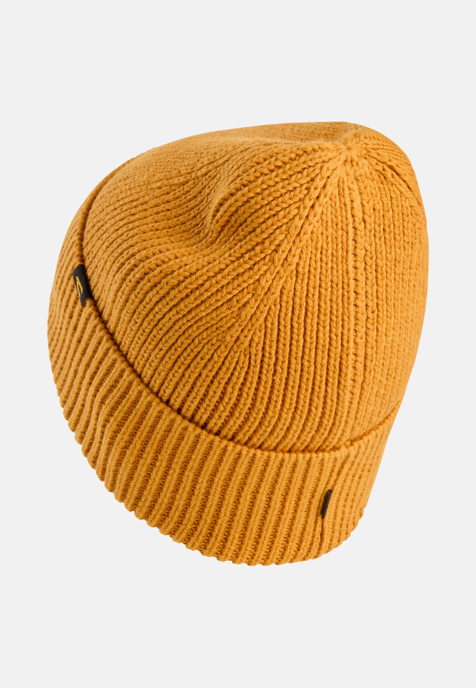 Men Beanie made from a cotton-cashmere blend Yellow frontal back