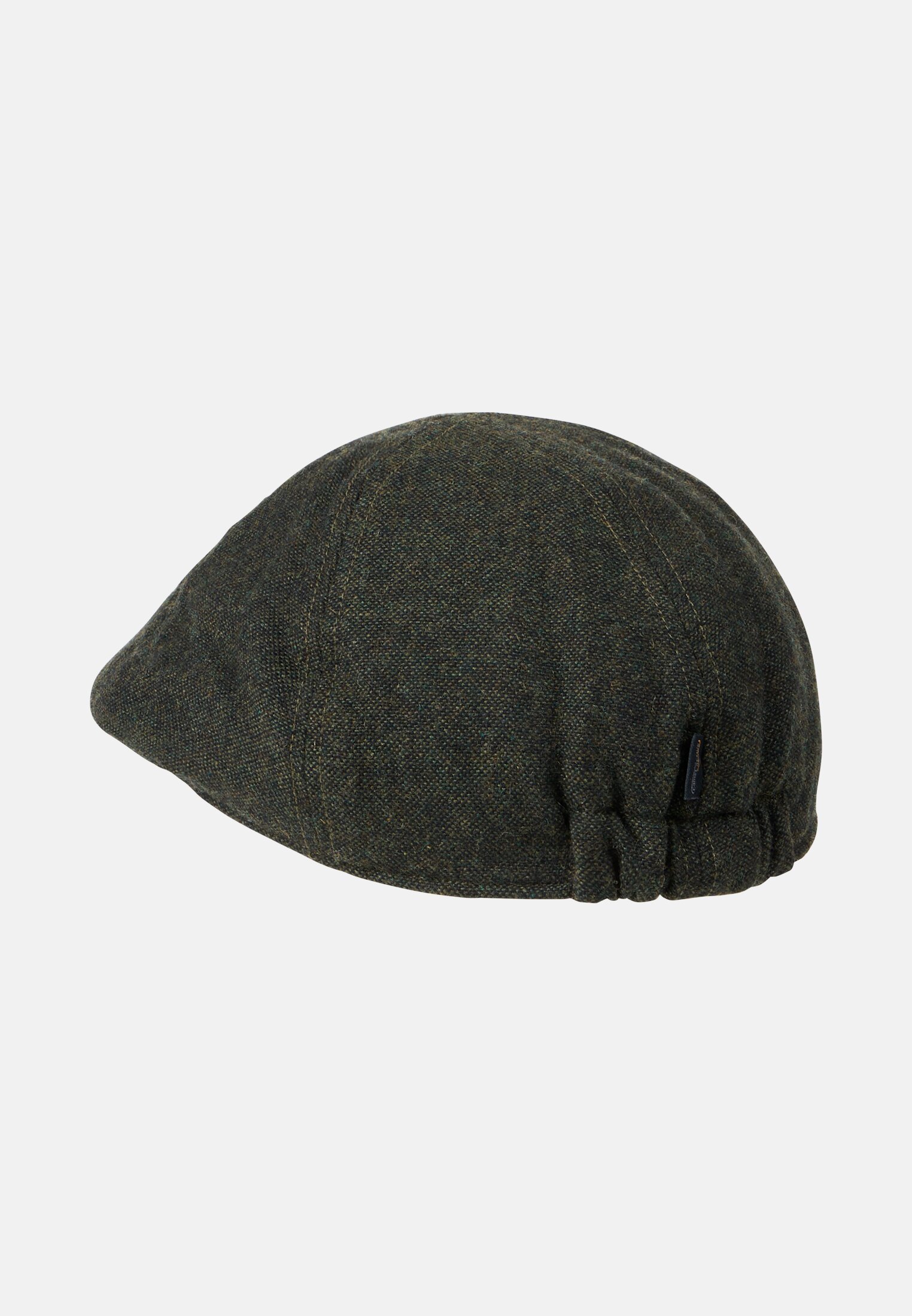 Men Flat cap made of wool mix Forest green frontal back