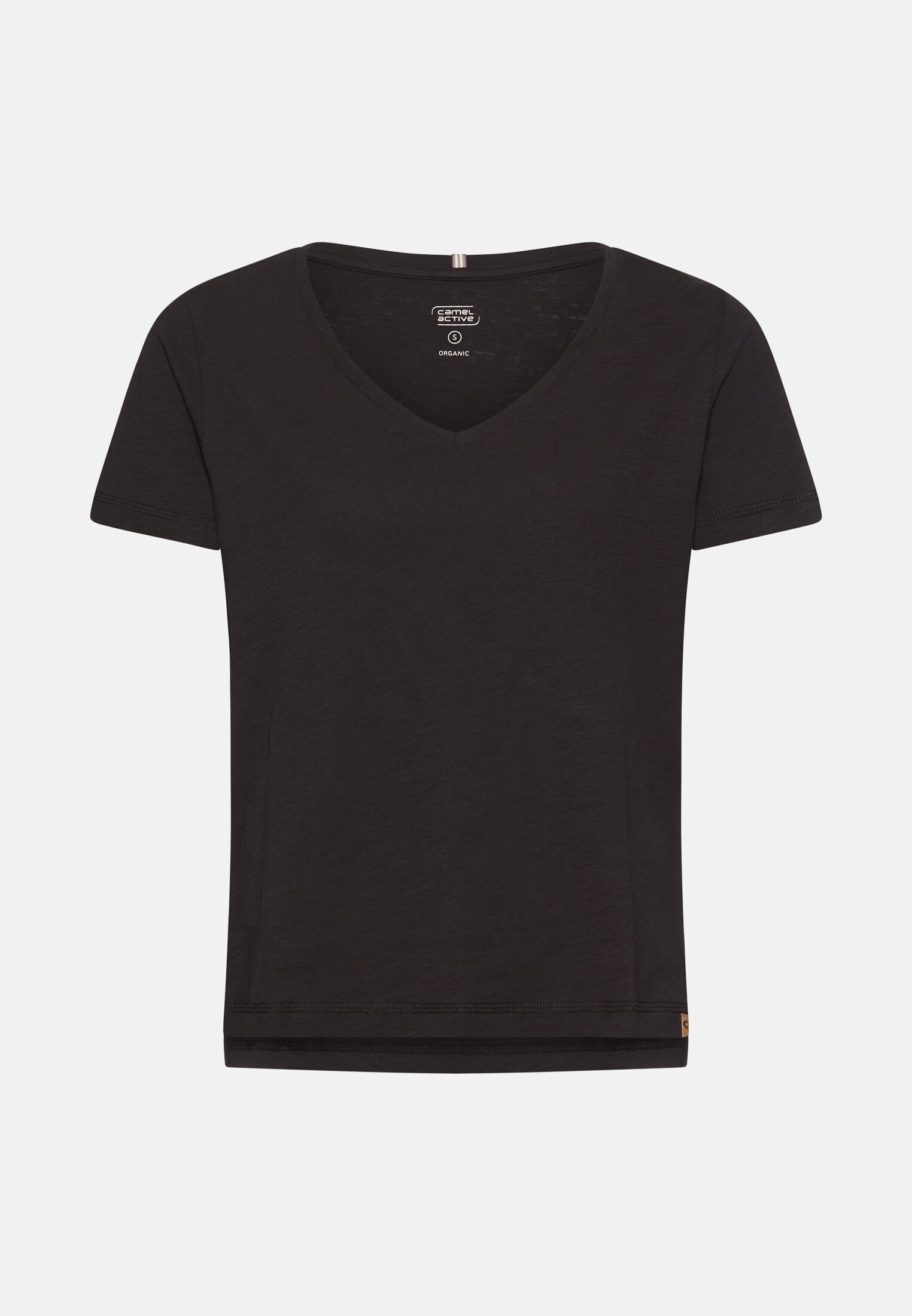 Damen T-Shirt aus 100% Baumwolle Kaviar frontal vorn