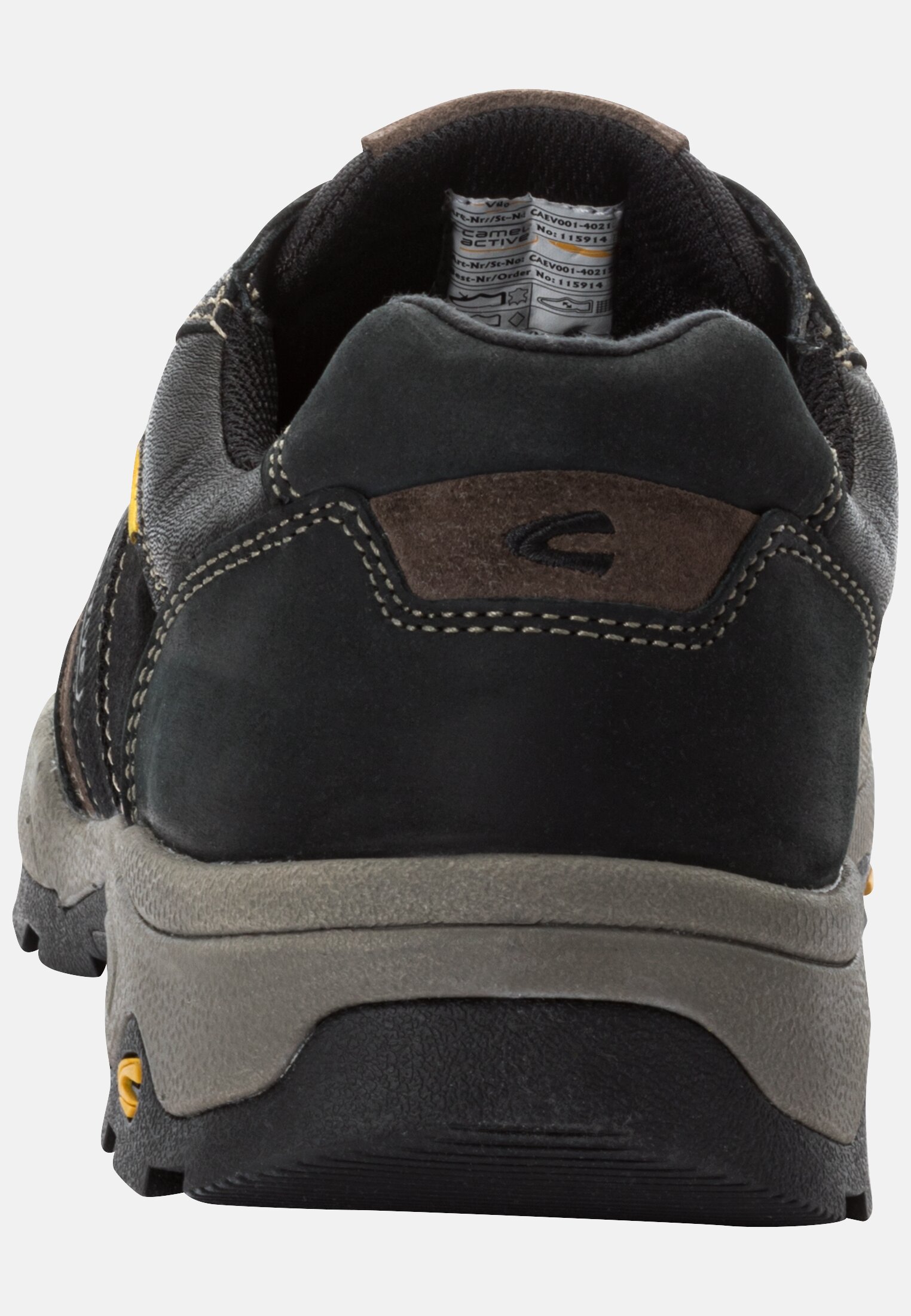 Herren Sneaker aus echtem Rindsleder Schwarz vorne nah