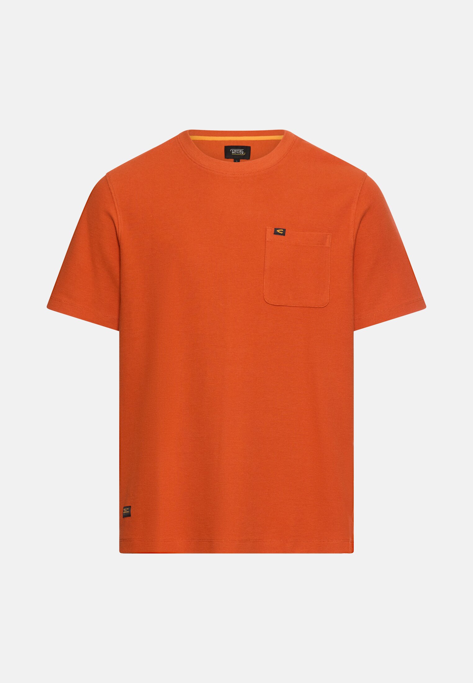 Herren T-Shirt aus Organic Cotton Orange frontal vorn