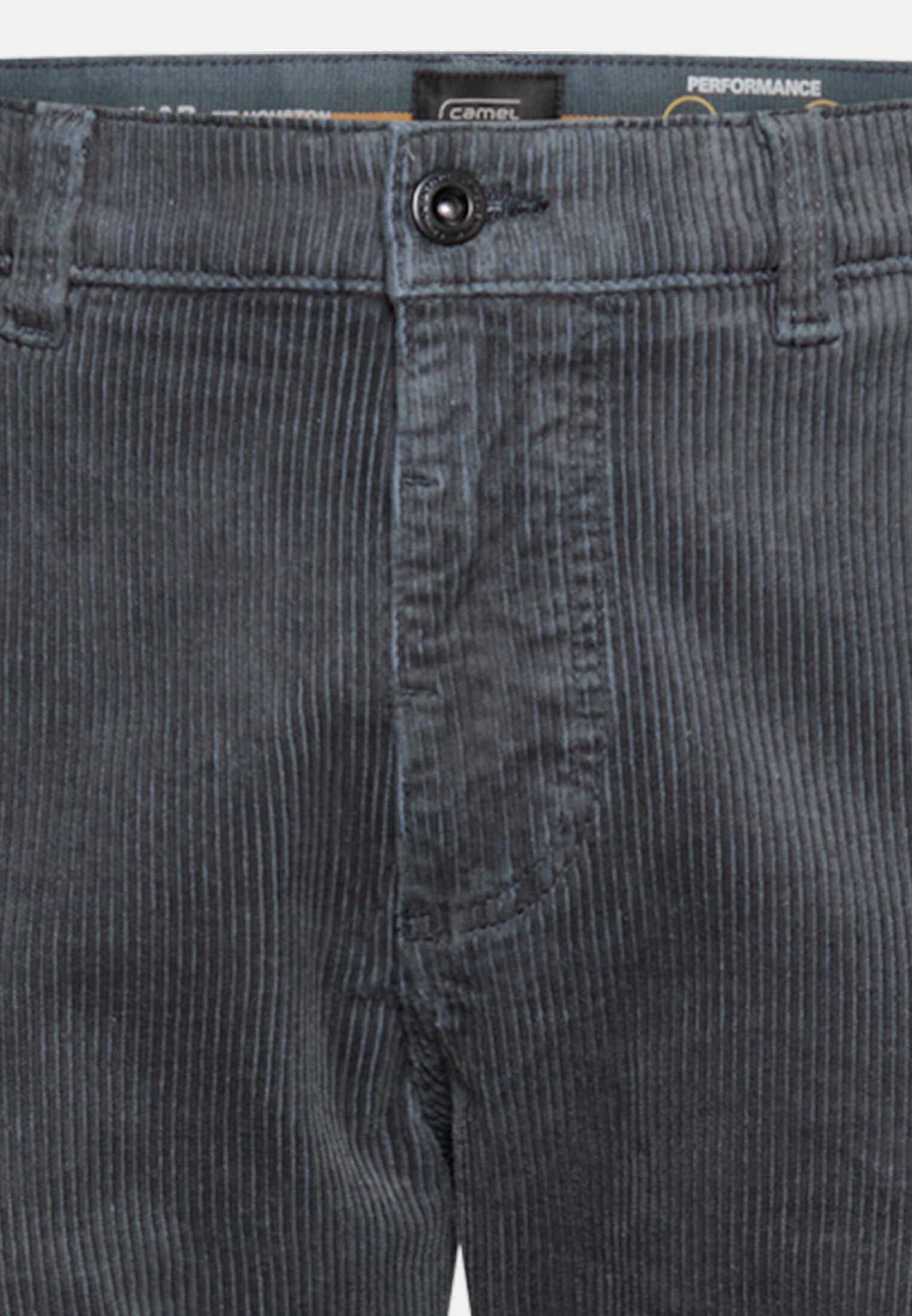 Men Regular Fit Cord Chino Ink blue front close