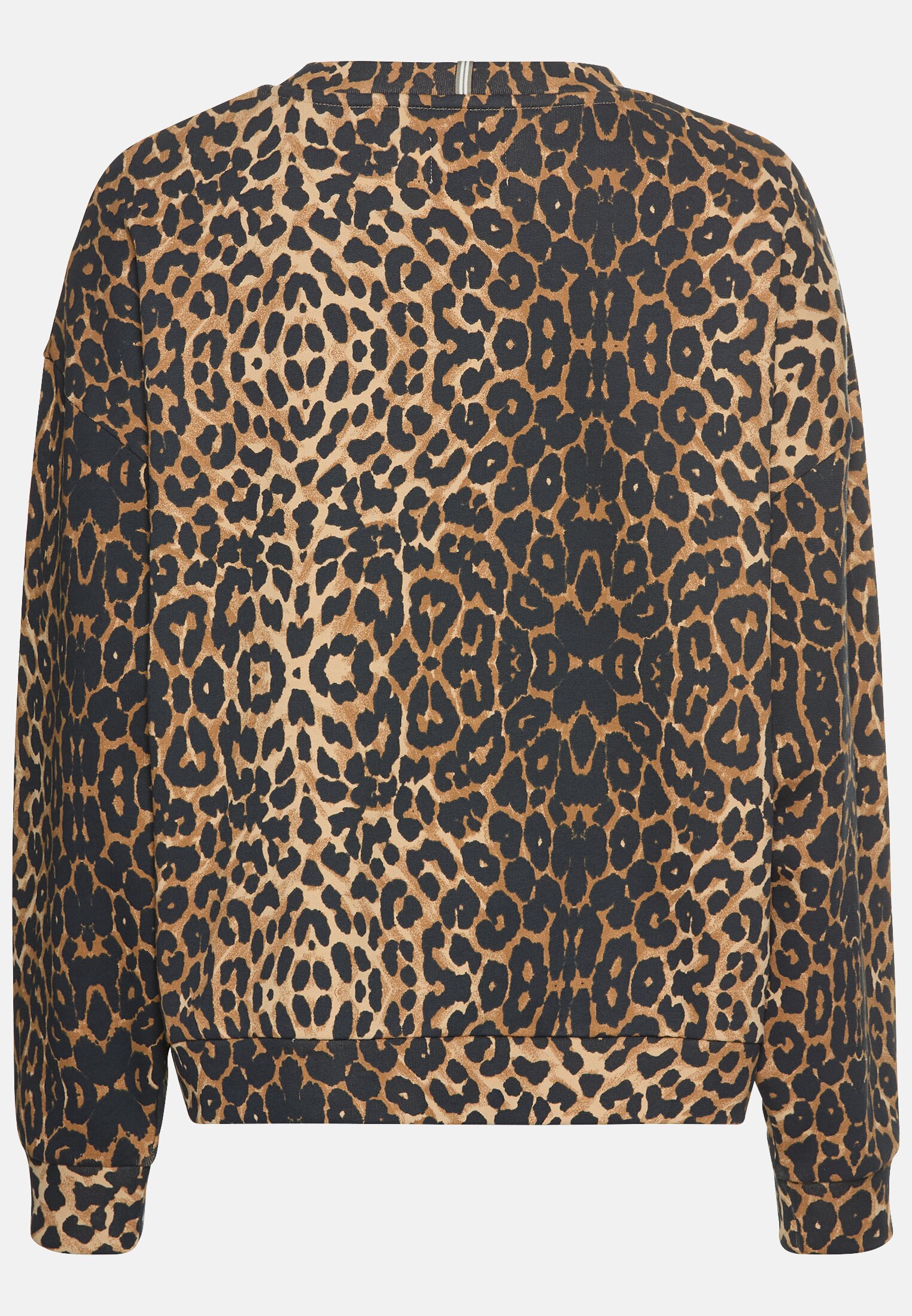 Damen Oversized Sweatshirt aus reiner Baumwolle mit Rundhalsausschnitt Leo frontal hinten