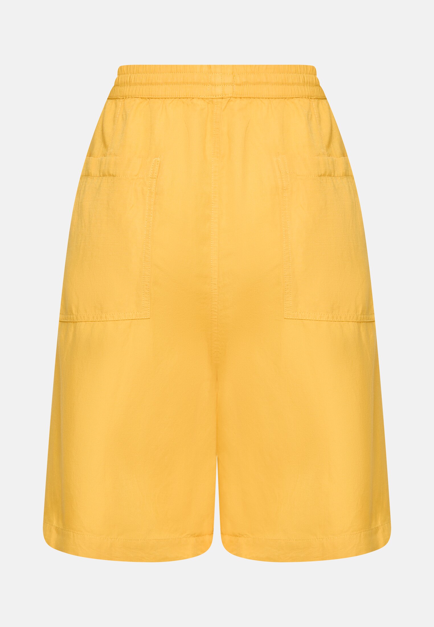 Damen Bermuda Shorts mit Tunnelzug Gelb frontal hinten