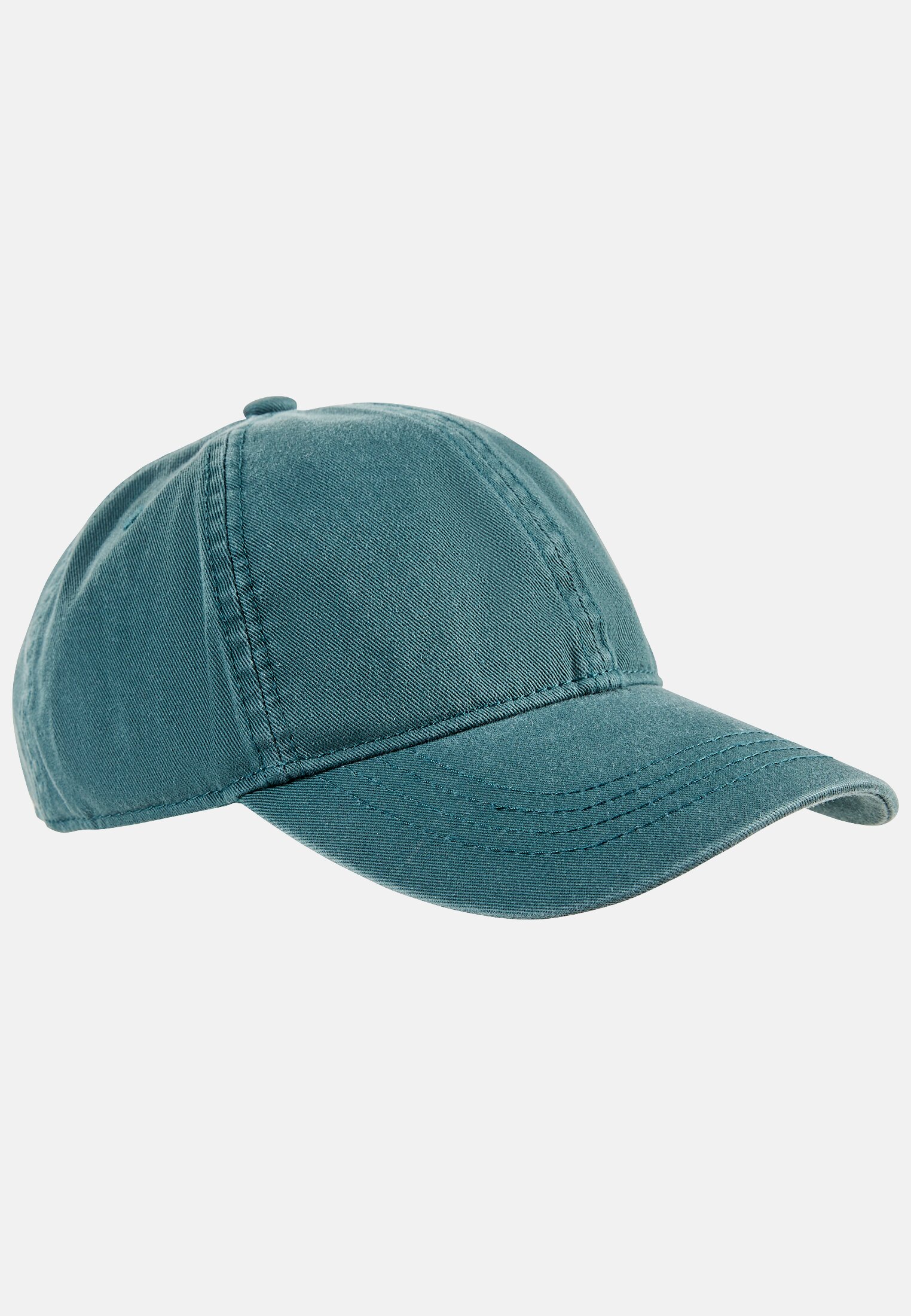 Men Baseball cap with embroidered lettering Green frontal front