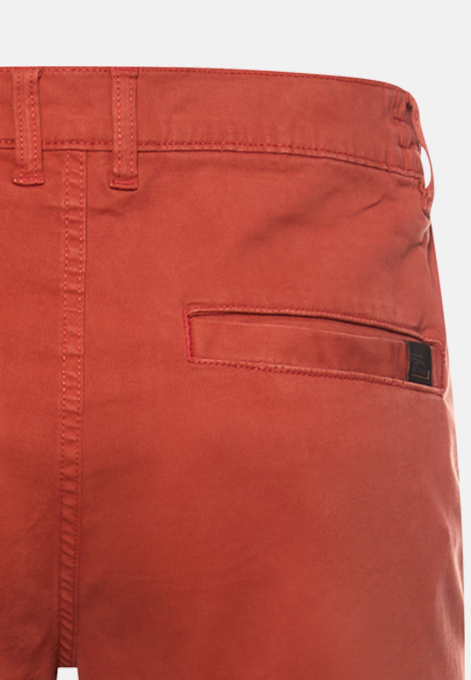 Heren Regular fit chinobroek Rood achter dichtbij