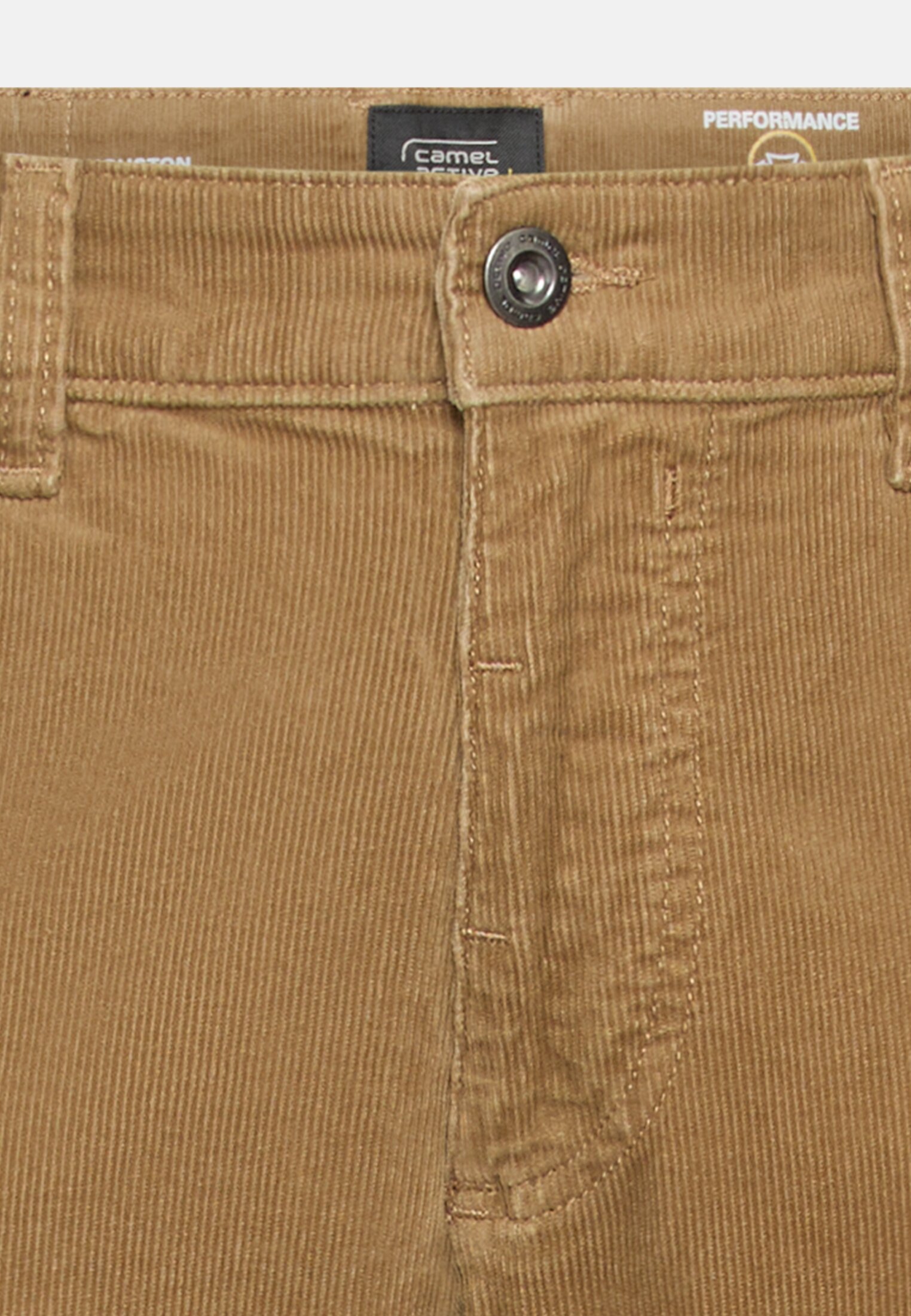 Herren Regular Fit fleXXXactive© Hose Sepiabraun vorne nah