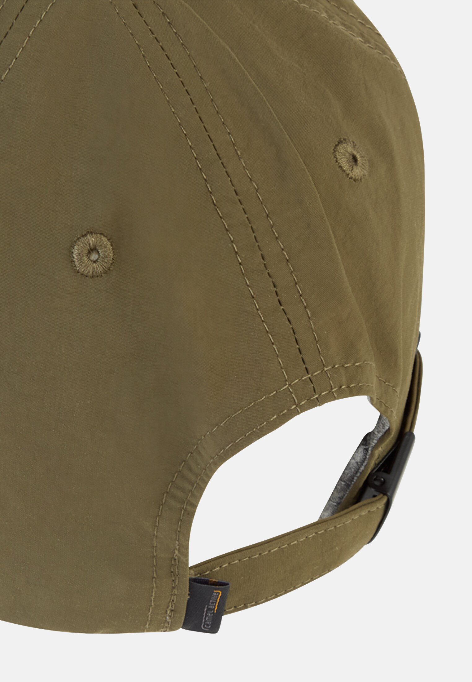 Herren 6-Panel Cap aus Polyamid mit wasserabweisender und schnell trocknender Eigenschaft Waldgrün hinten nah