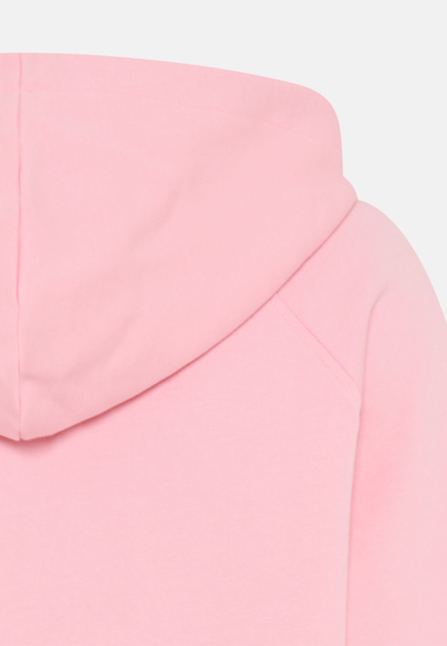 Women Hoodie made of pure cotton Pink close back