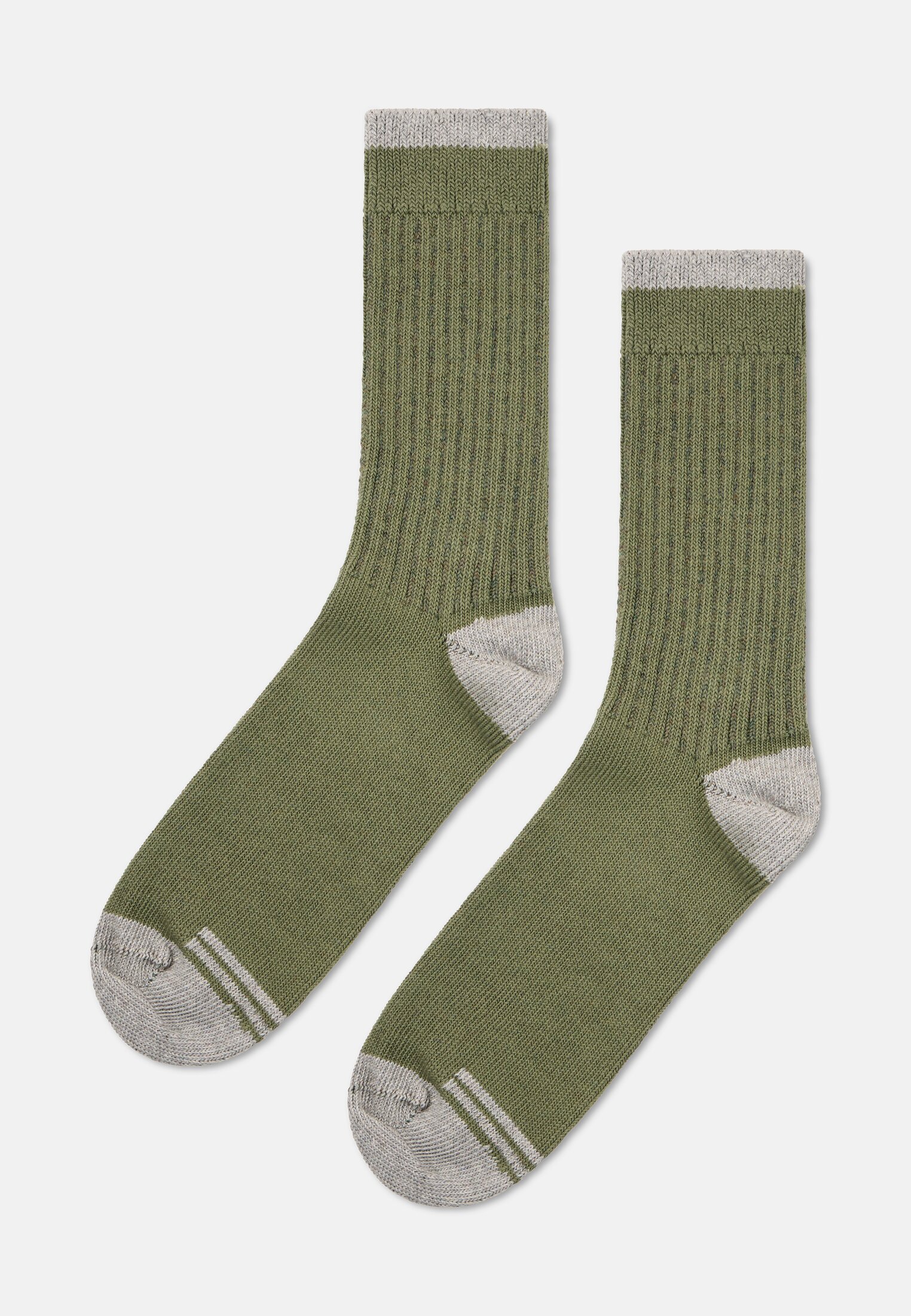 Men Socks made from a cotton blend Olive Brown frontal top