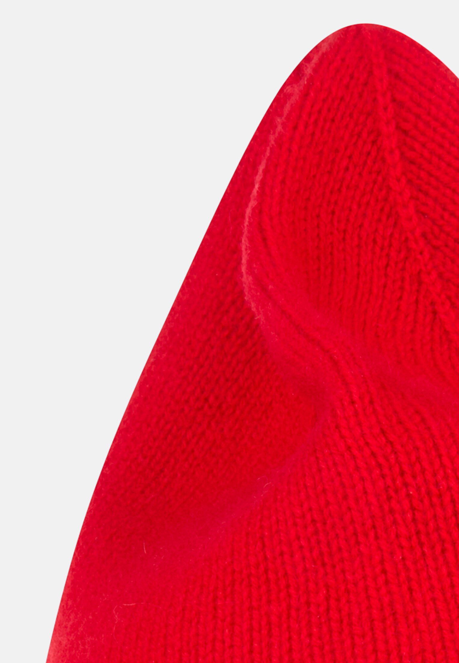 Damen Beanie aus reinem Kaschmir Rot vorne nah