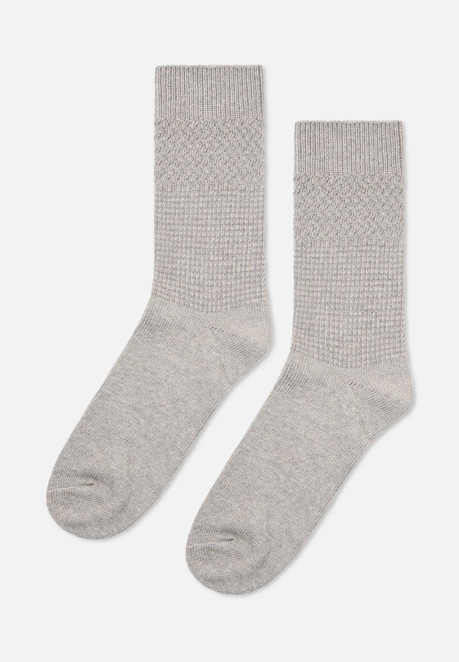 Heren Sneakersokken van een katoenmix Grijs frontaal van boven