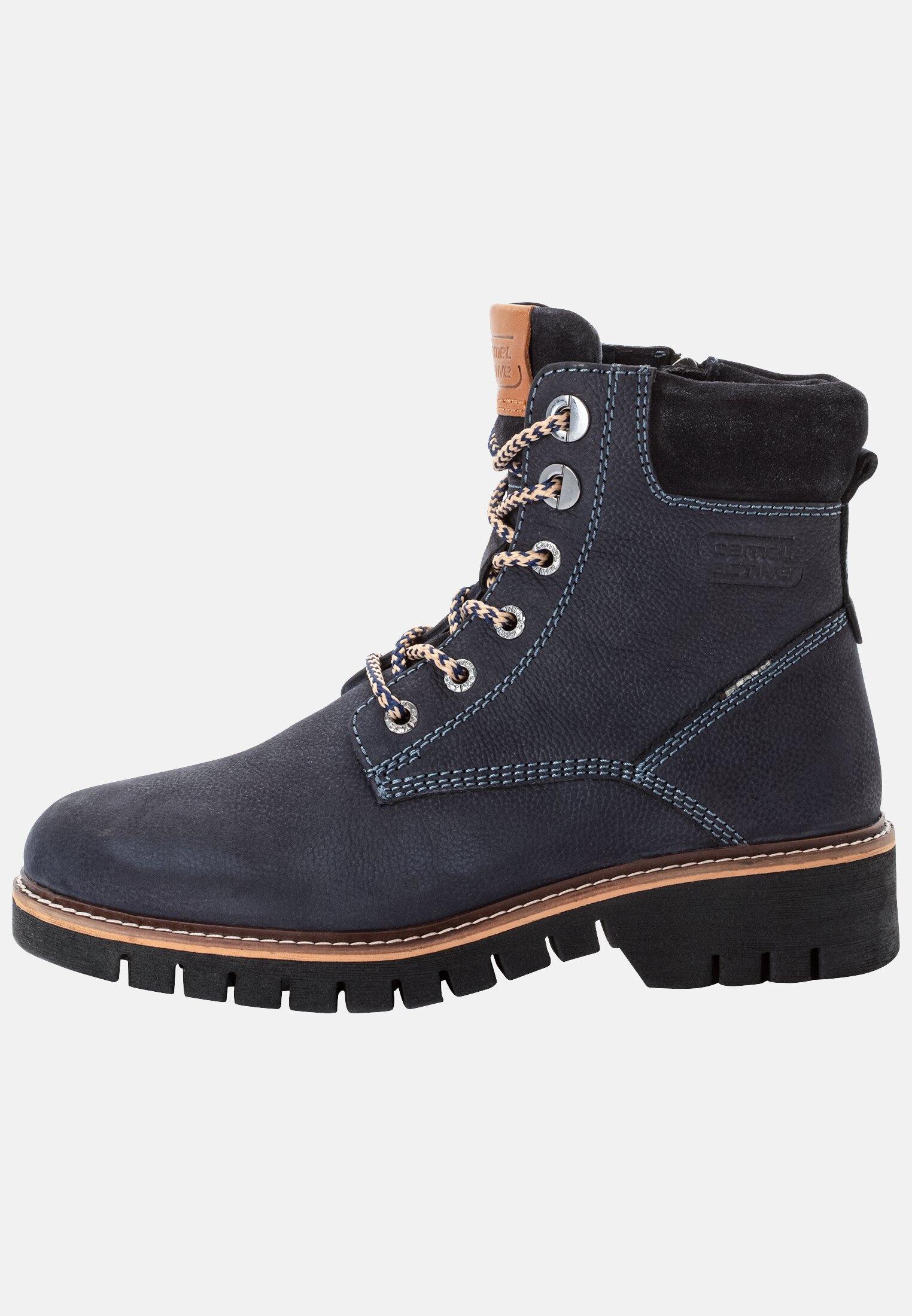 Women ISA Boot made of genuine leather Navy