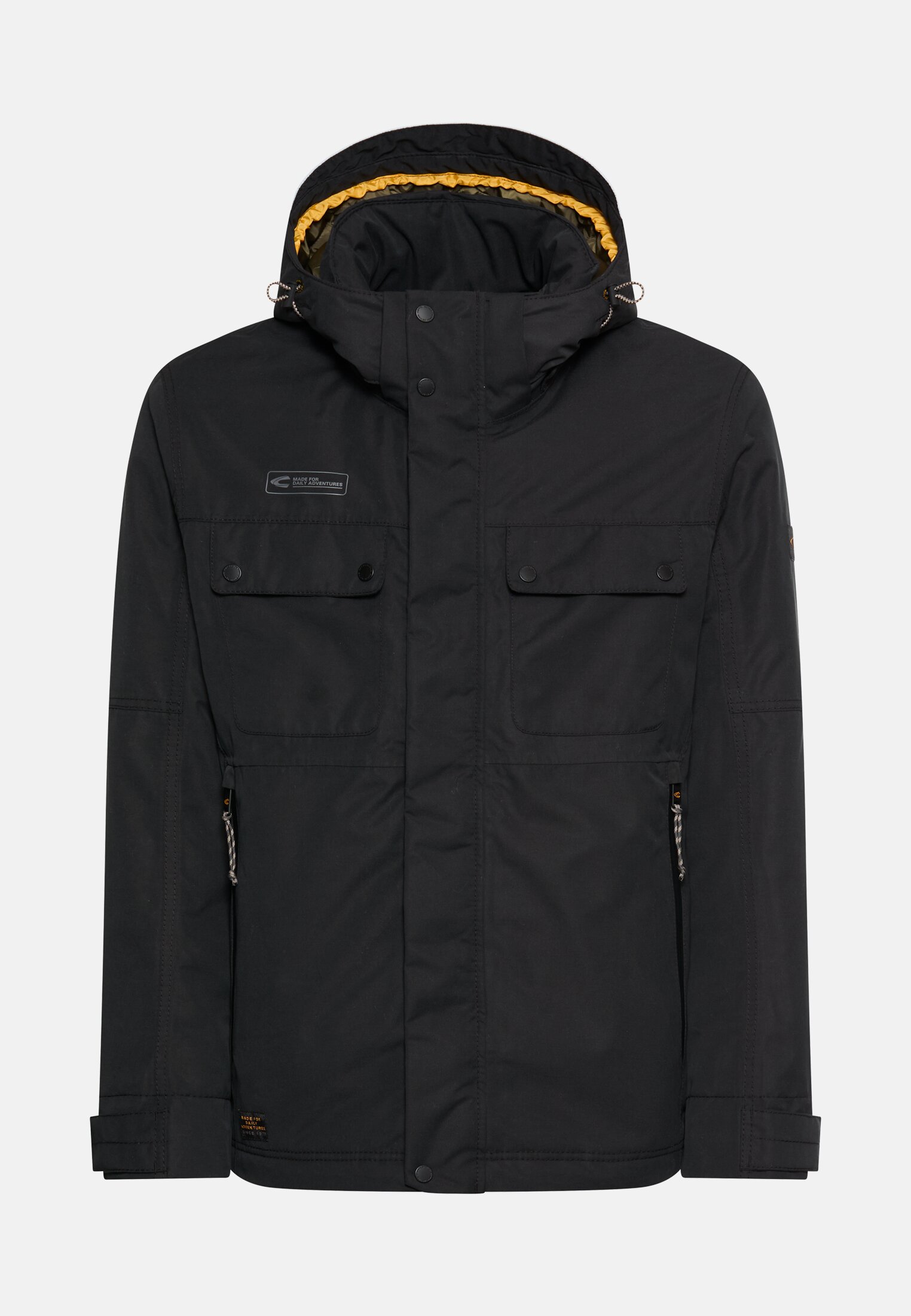 Men teXXXactive© functional jacket with removable hood Black frontal front
