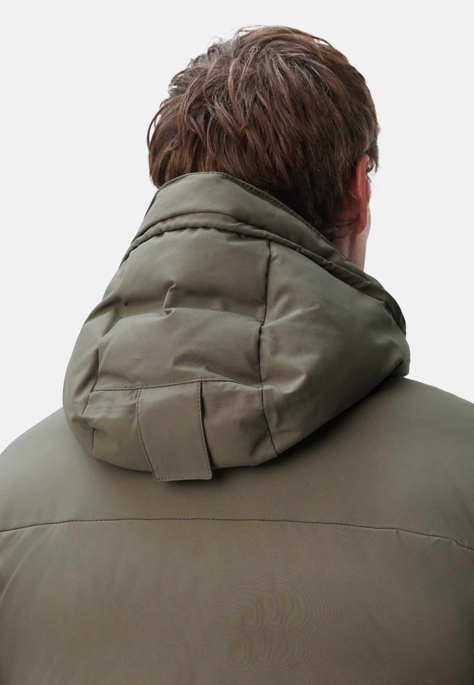 Herren teXXXactive® Funktionsjacke mit versiegelten Nähten Khaki getragen detailliert nah