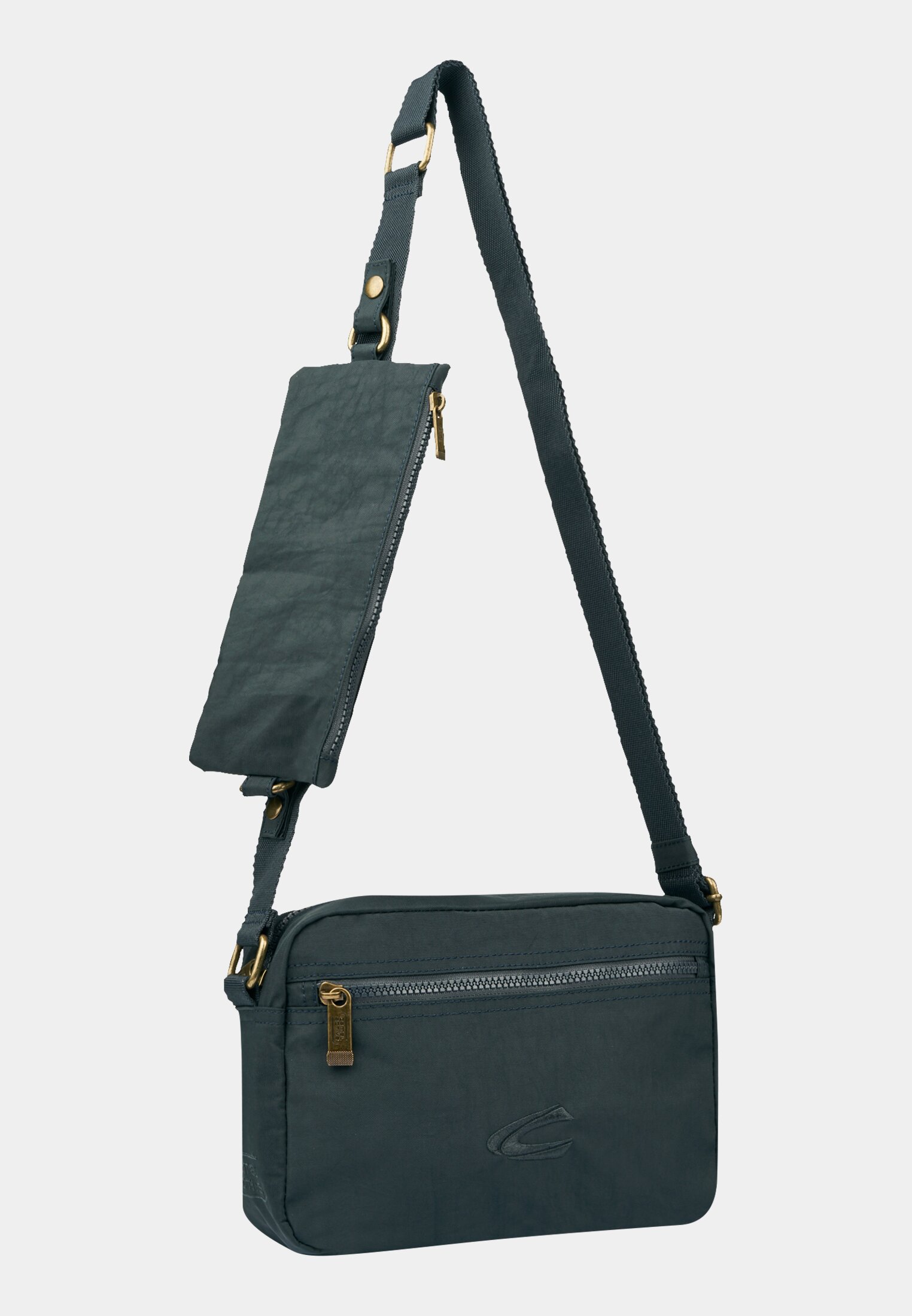 Men Shoulder bag with adjustable shoulder strap Dark Blue frontal front