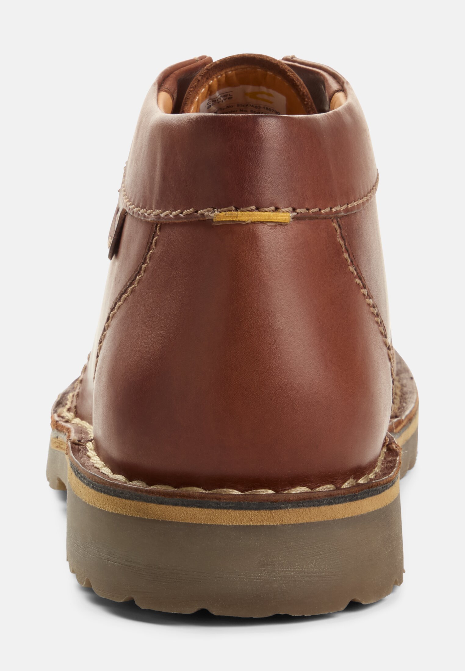 Men Lace-up shoe made of genuine leather Brown front close