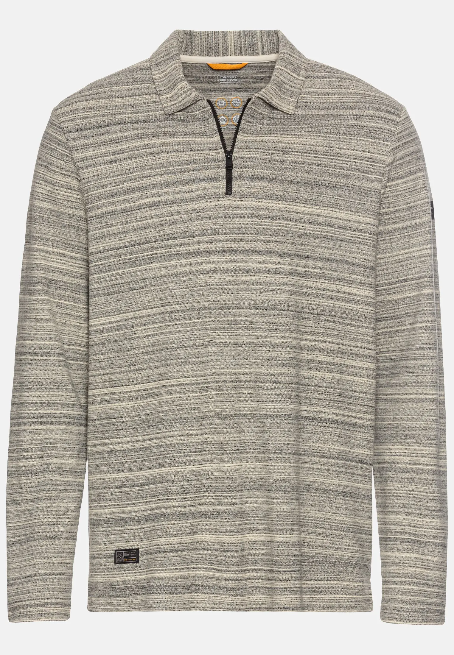 Langarm-Poloshirt für Herren in Creme | M | camel active 