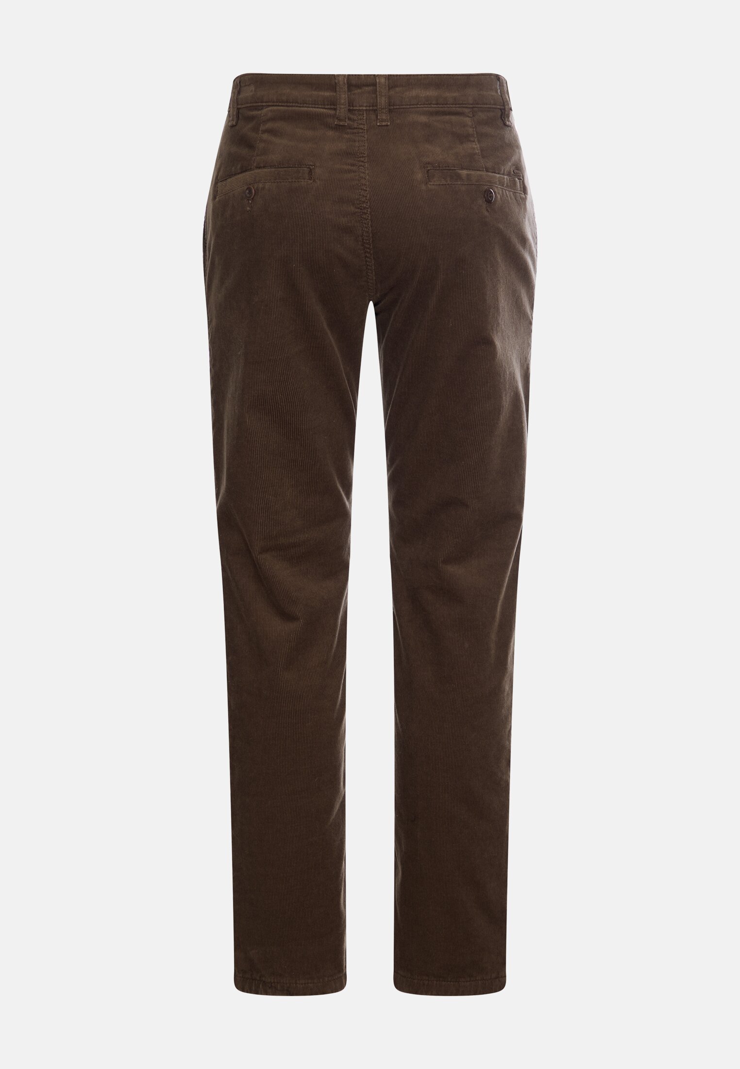 Herren Relaxed Fit Chino mit wärmenden Futter Olivgrün frontal hinten