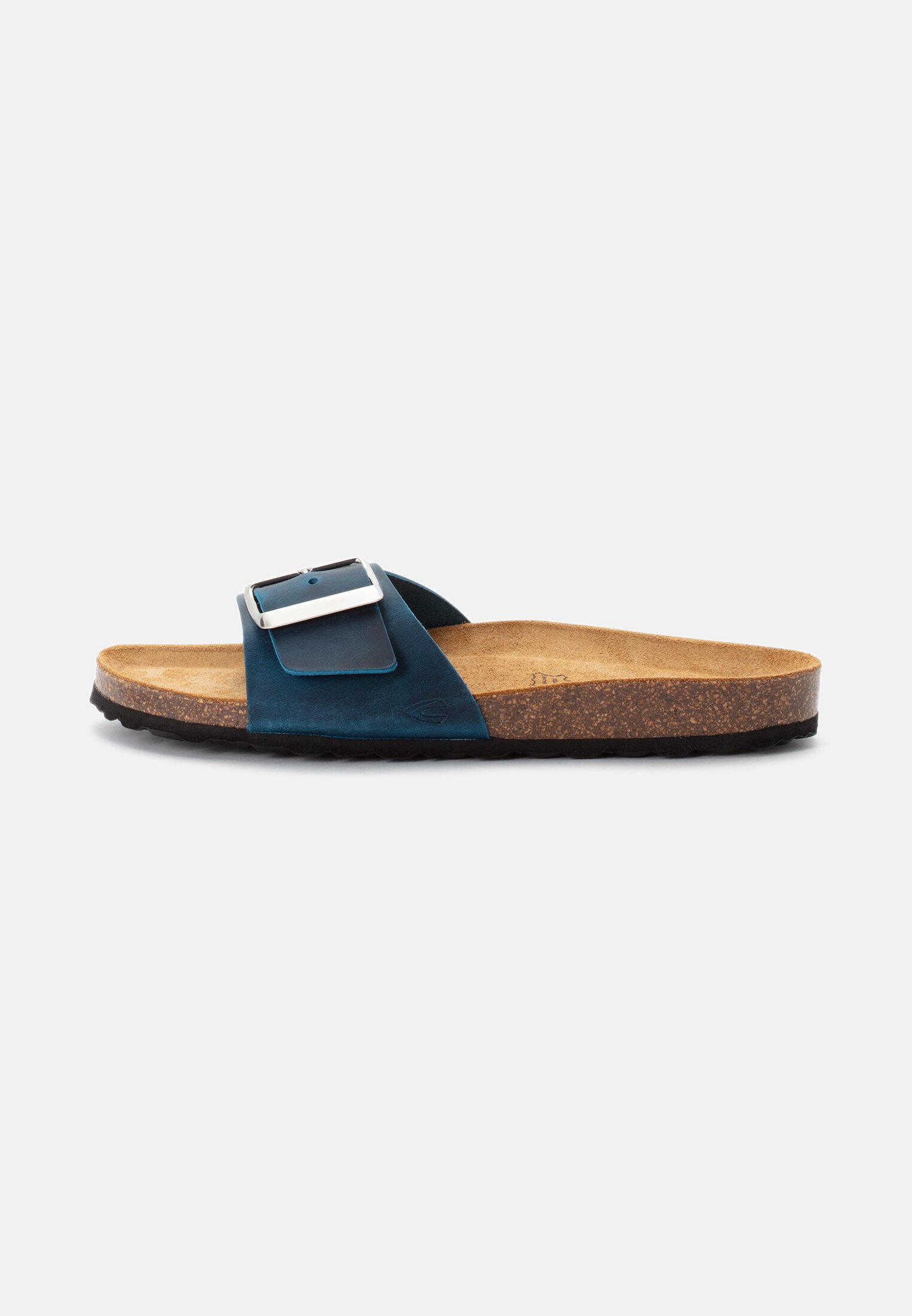 Women Sandals with a metal buckle Blue frontal front