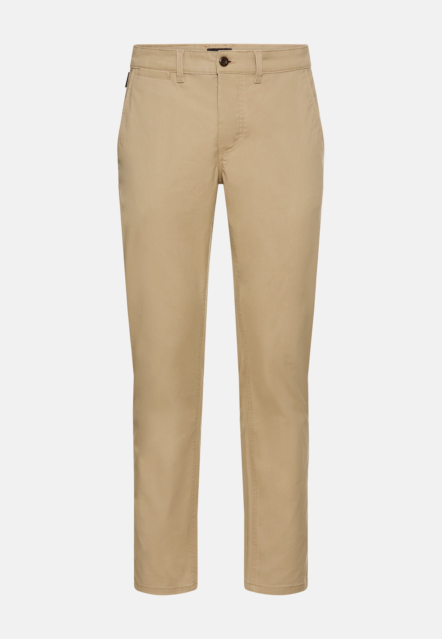 Herren Slim Fit Chino Beige frontal vorn