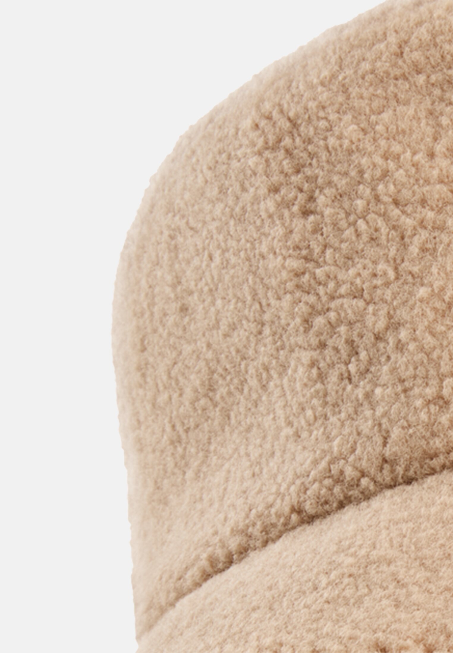Women Teddy bucket hat Caramel front close