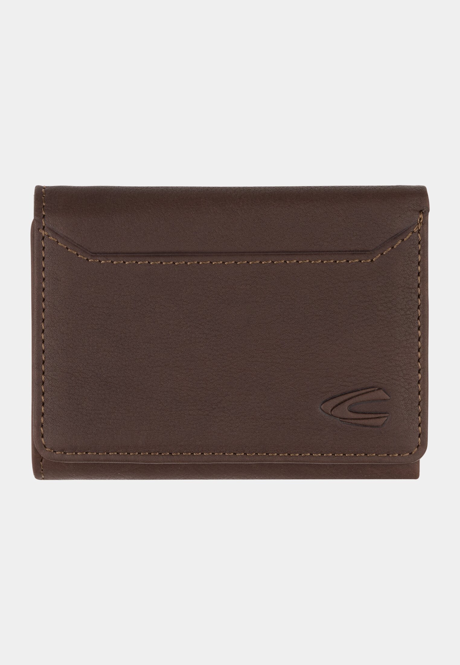 Genuine leather card holder Brown frontal front