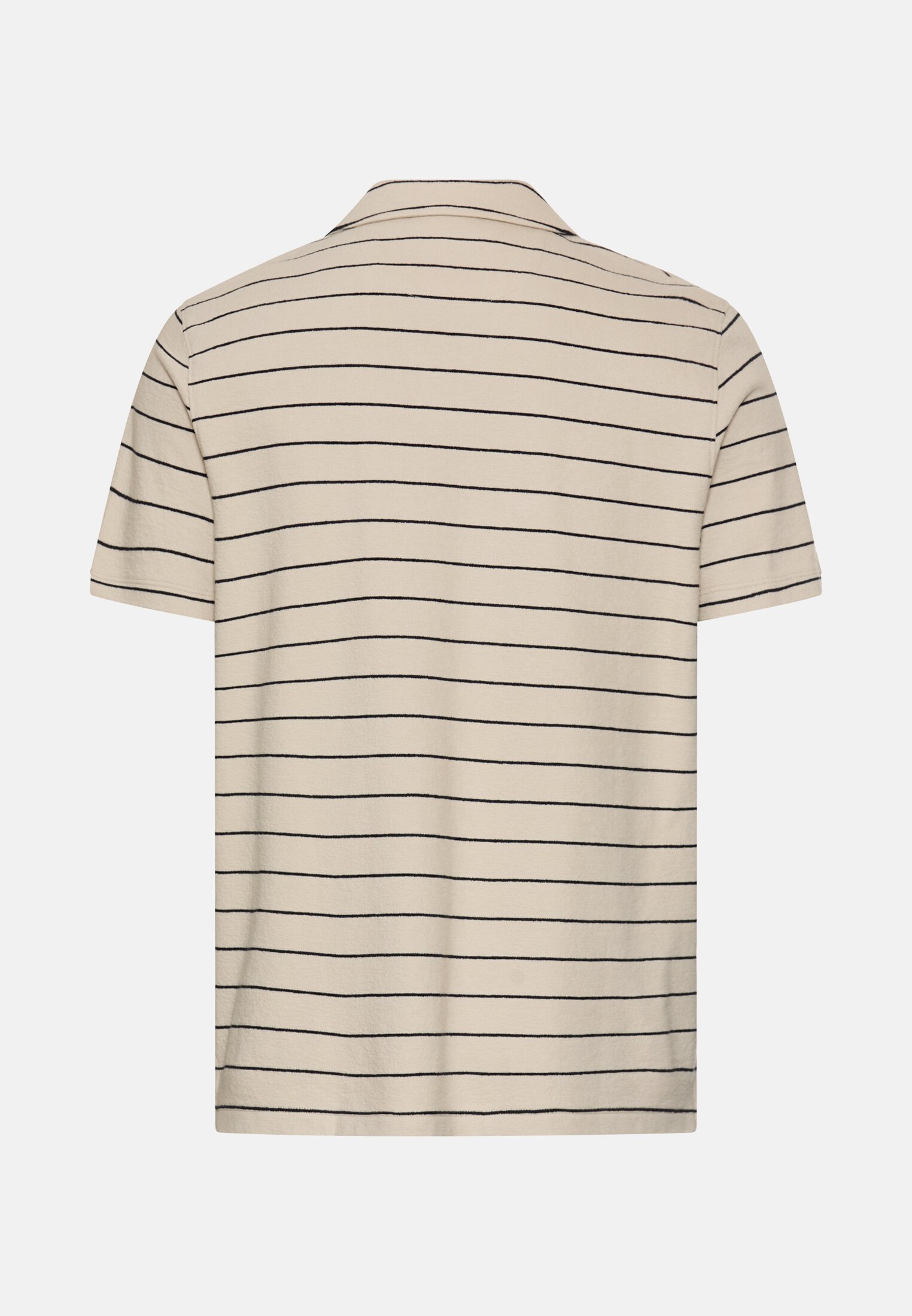 Men Polo shirt with contrasting details Beige frontal back