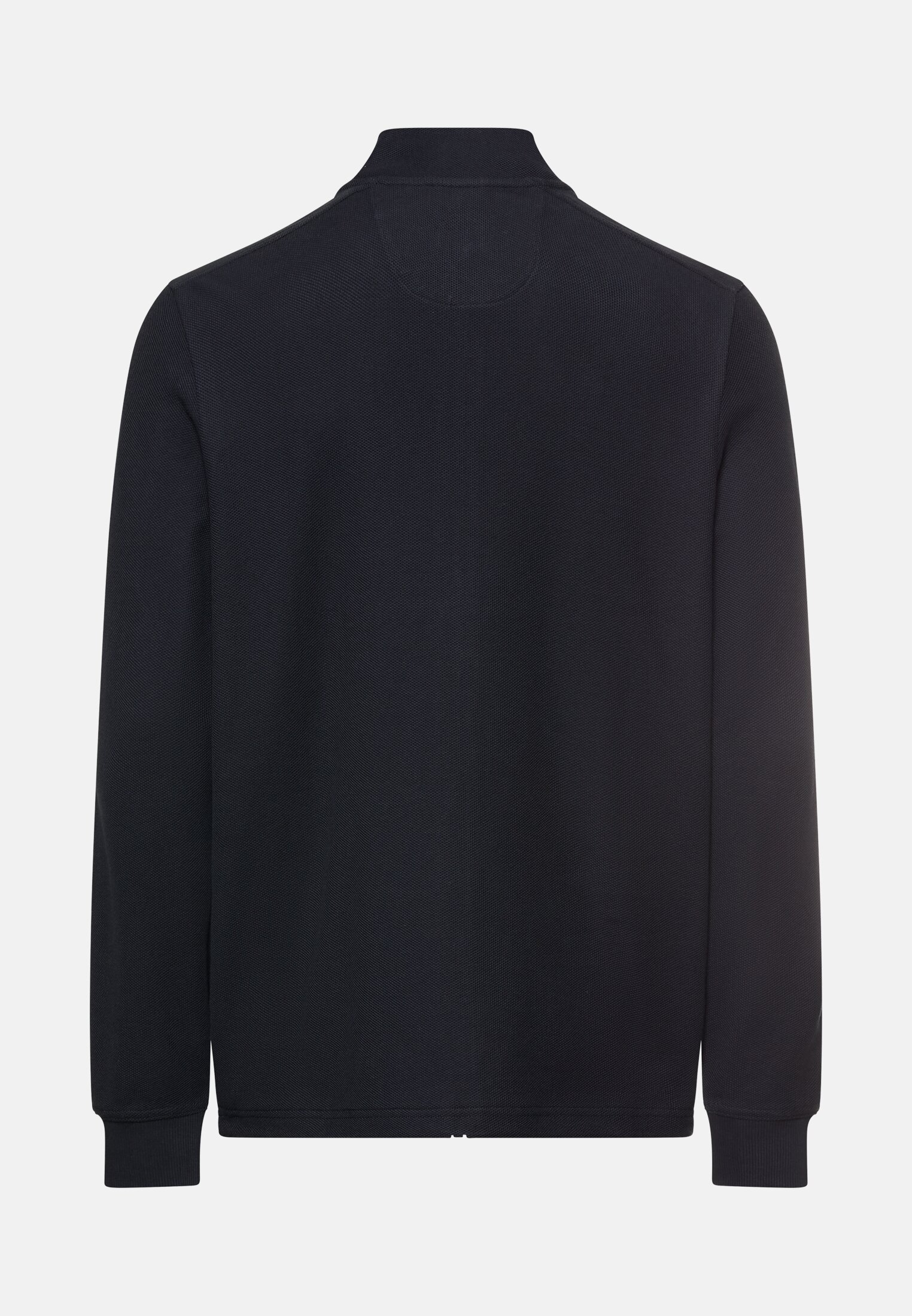 Heren Sweatvest met verstelbare trekkoord Donkerblauw frontaal achter