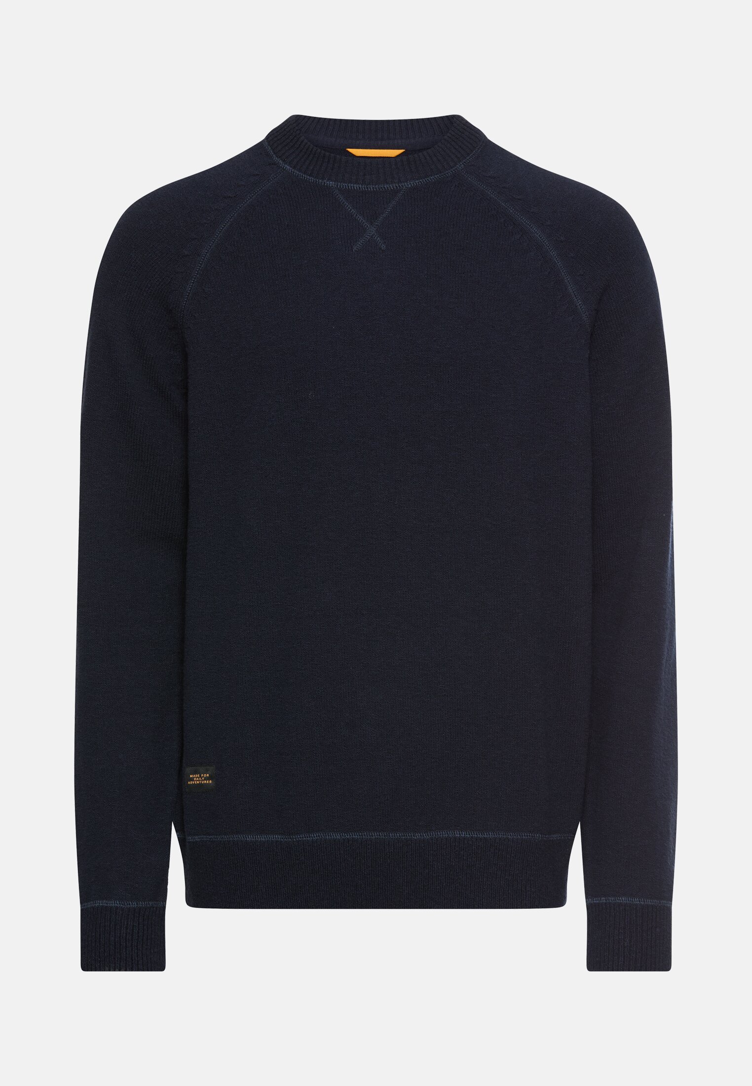 Heren Trui met ronde hals Marineblauw frontaal voor