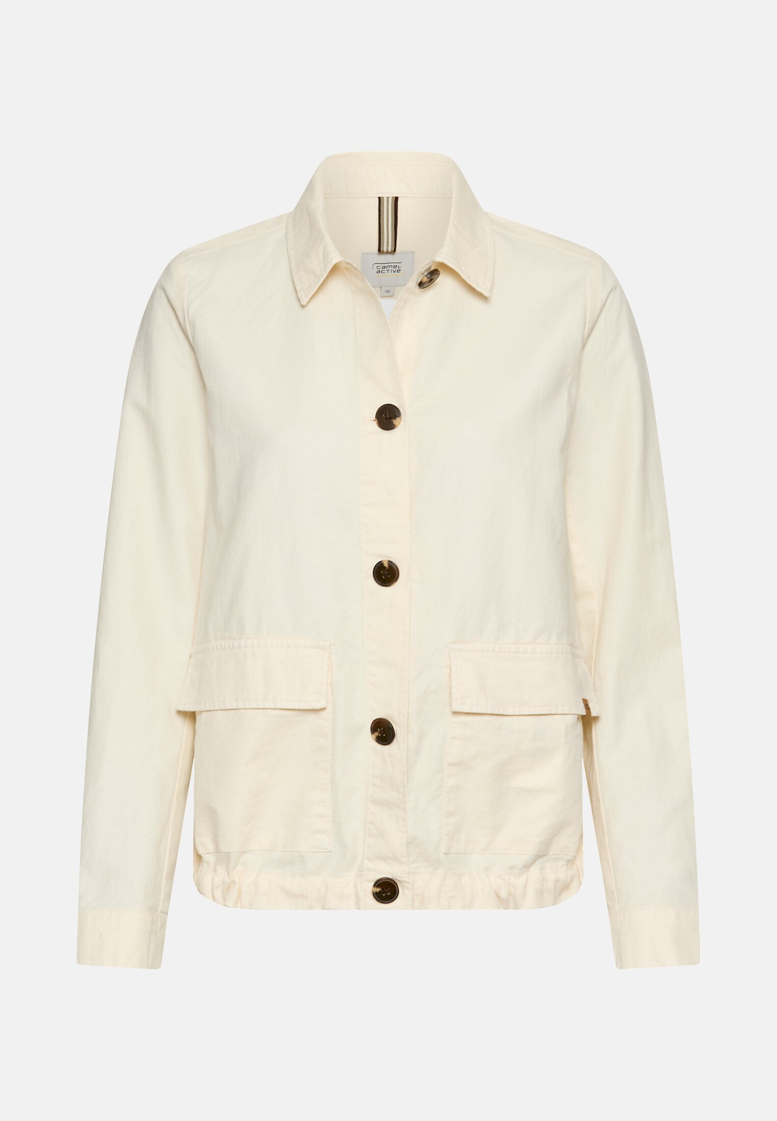 Women Lightweight blazer made from a linen blend White frontal front