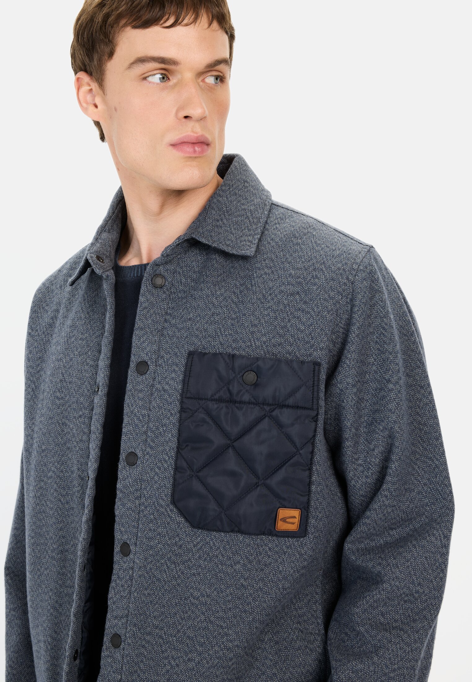 Men Overshirt made of pure cotton Night Blue