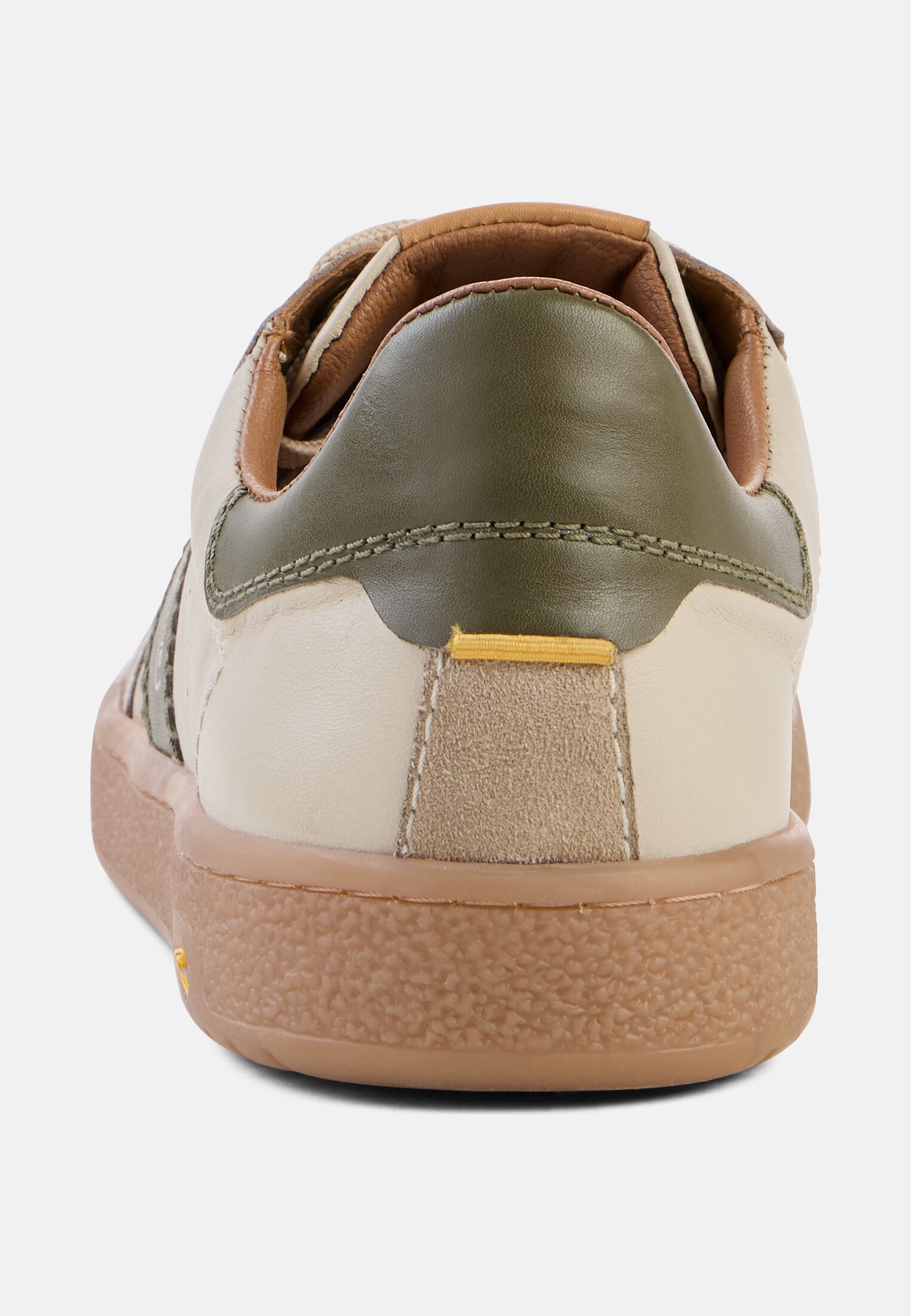 Heren Sneakers met kleurrijke designelementen Beige front dichtbij