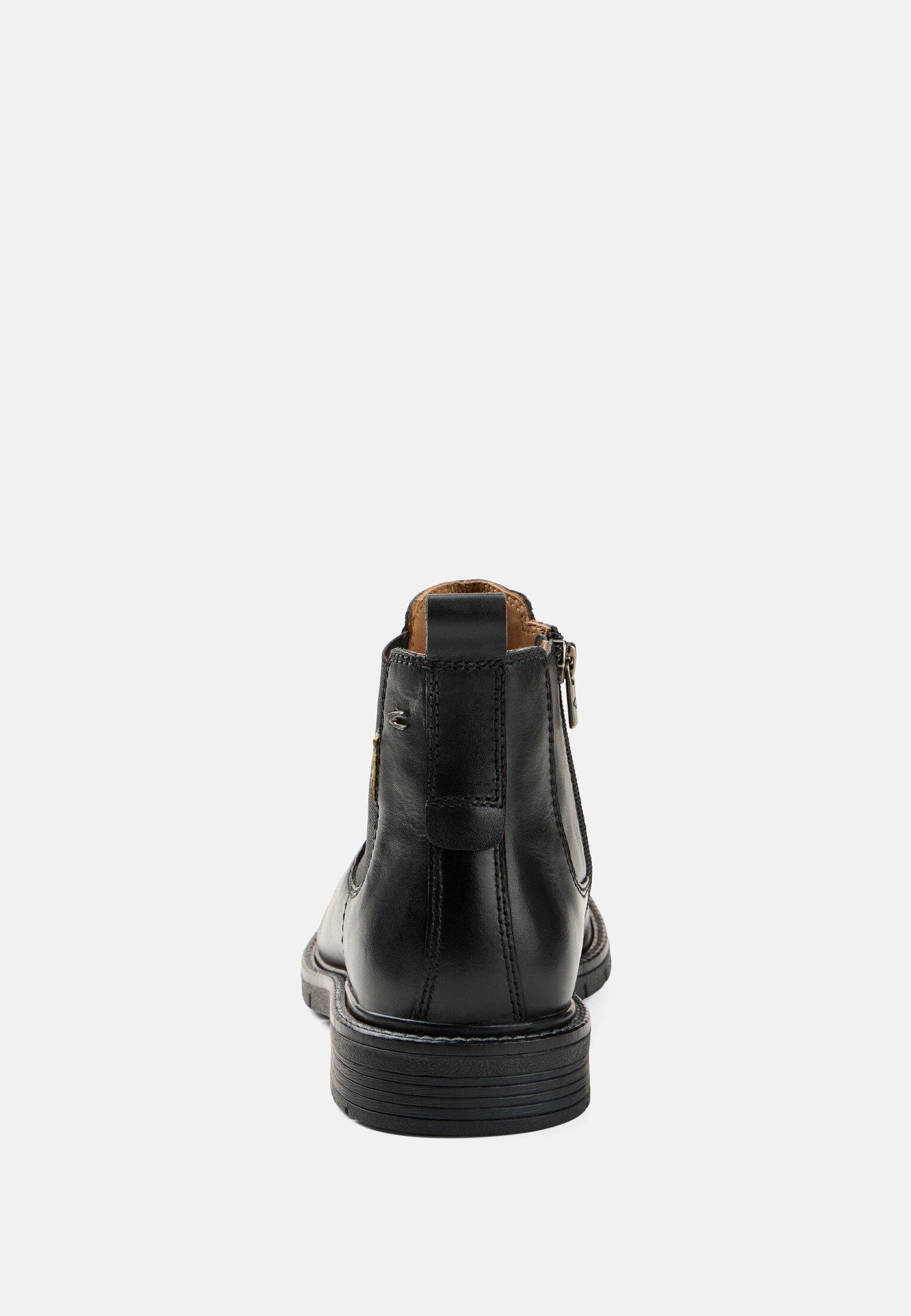 Men Chelsea Boot in Nappa Leather Black front close
