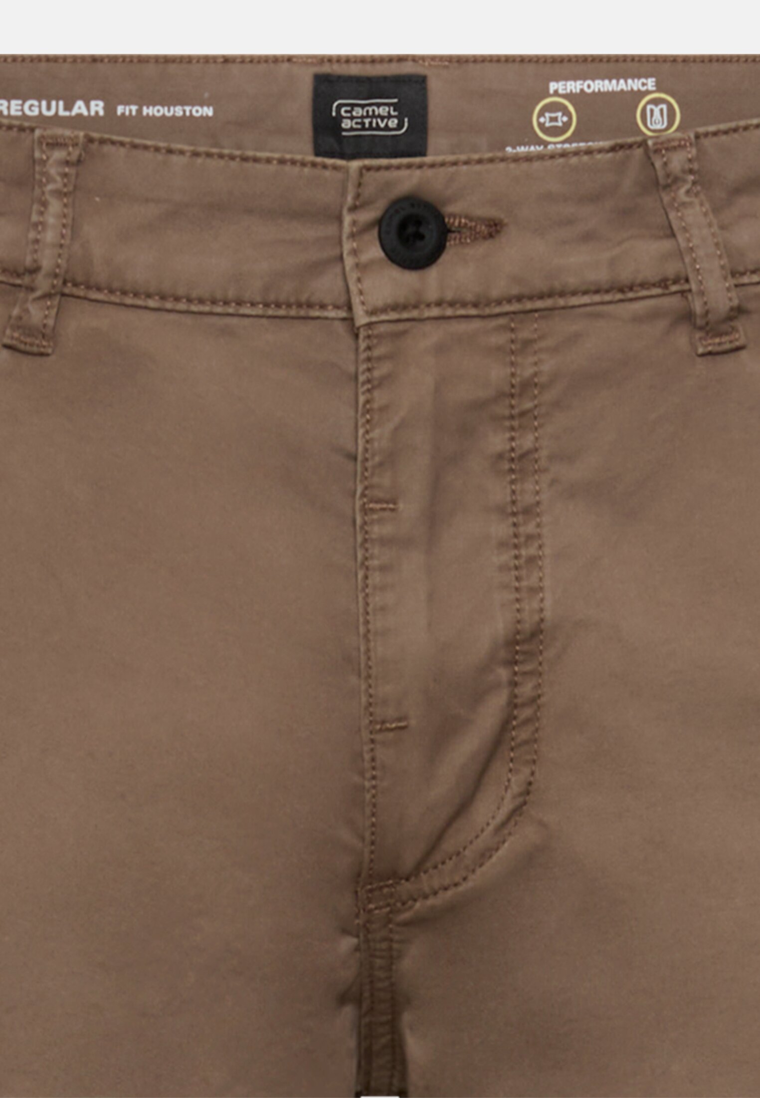 Men Trousers with cargo pockets Mud Brown front close