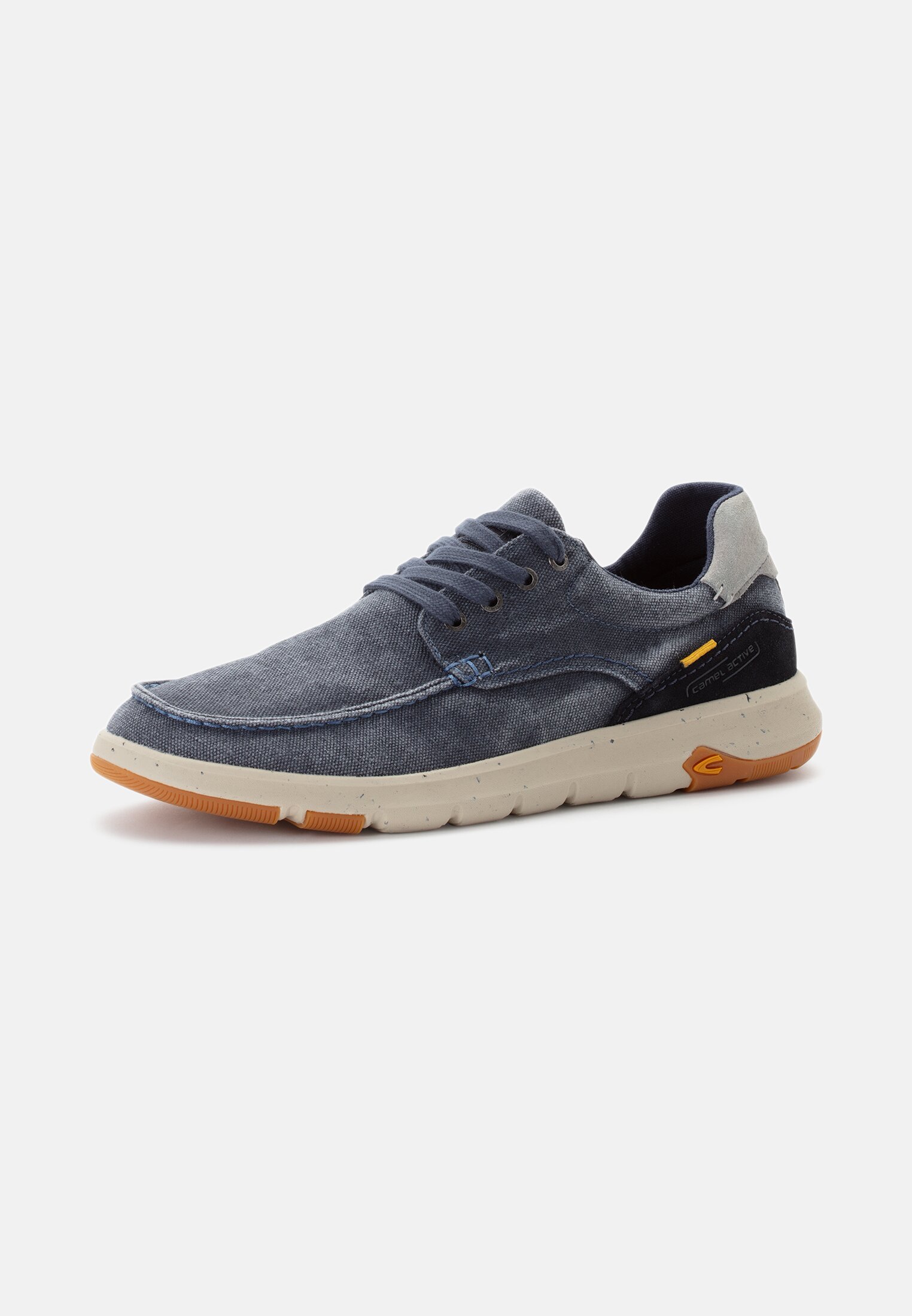 MI_54HVA03-0722-660_2G-00 Men Sneakers made of canvas with leather appliqués Dark Blue frontal back