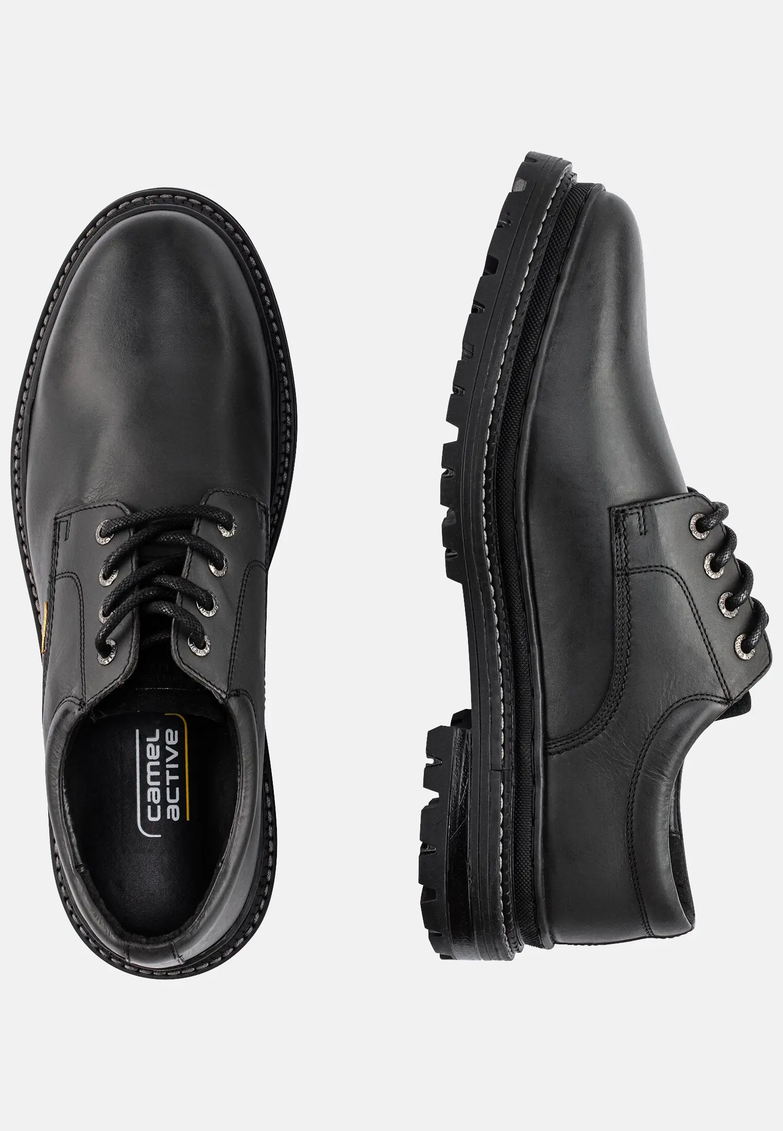 MI_55ANA03-0400-100_1G-00 Men ALVERSTONE Lace-up shoes made from genuine leather Black