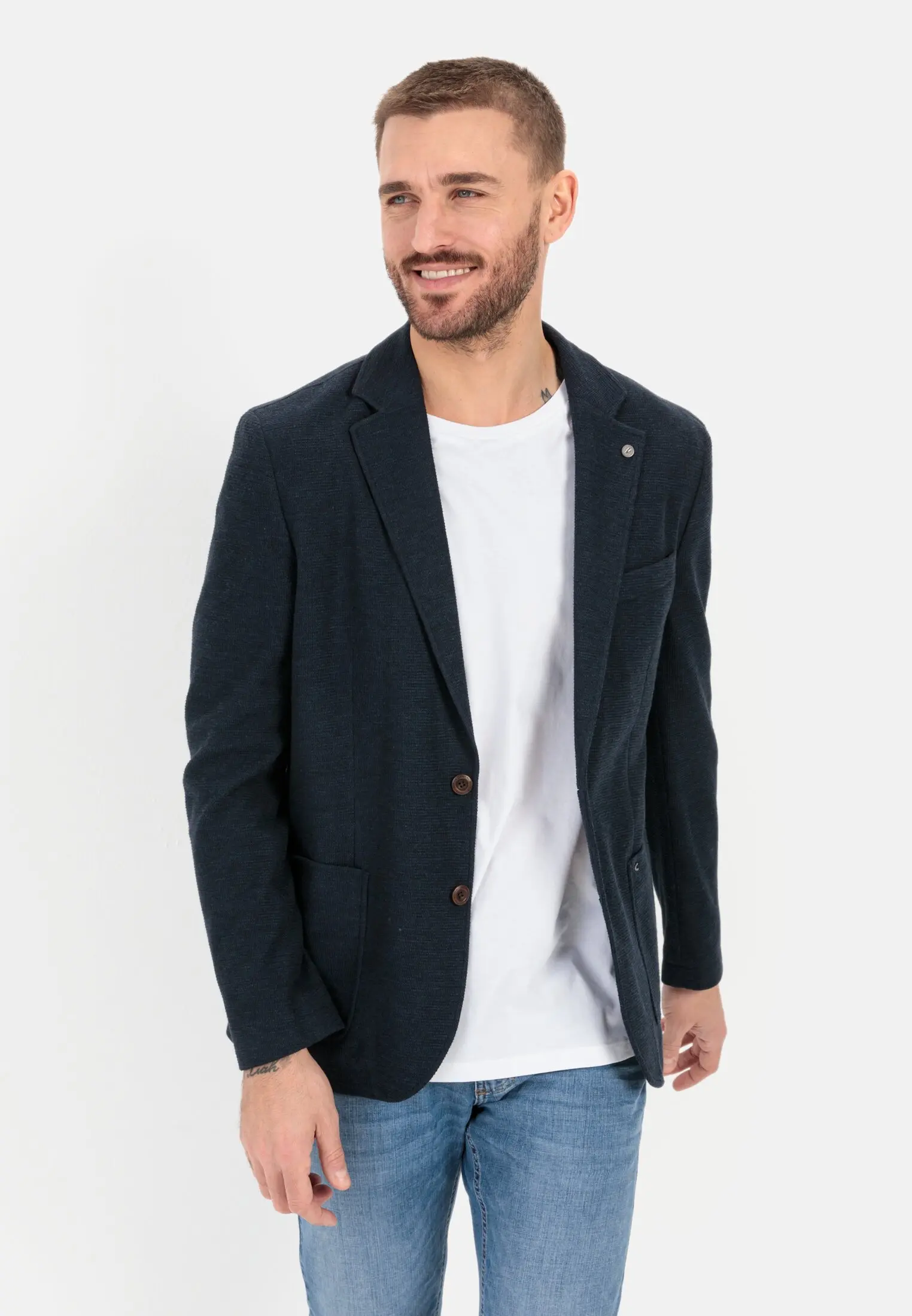 Jersey Sakko für Herren in Blau | 50 | camel active 