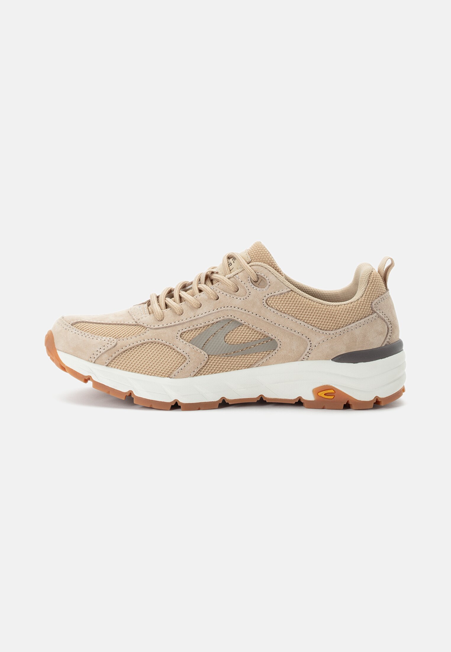 Women Sneakers made of nubuck leather Beige frontal front