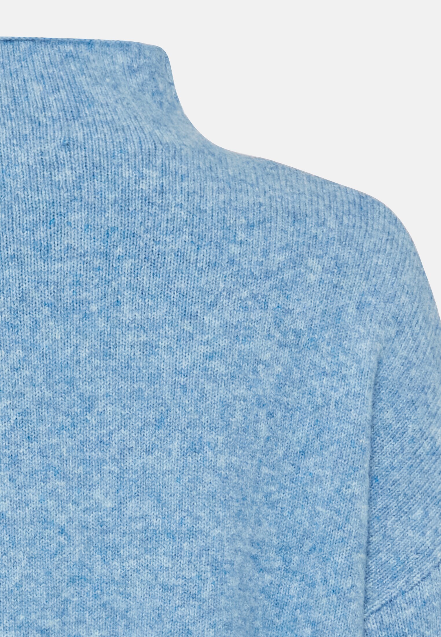 Women Turtleneck sweater made from a wool blend Light Blue