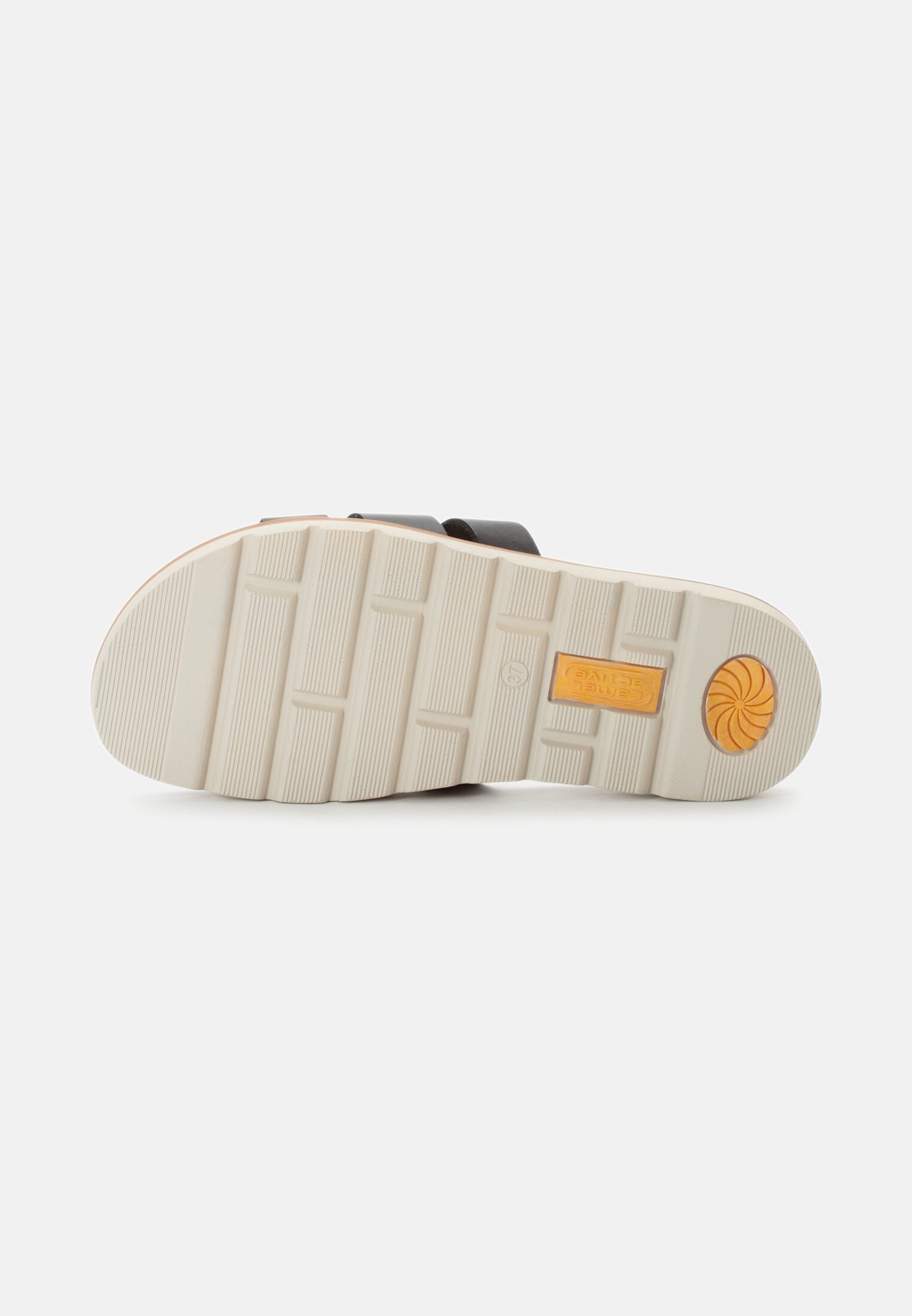 Women Sandals made of leather Black close back